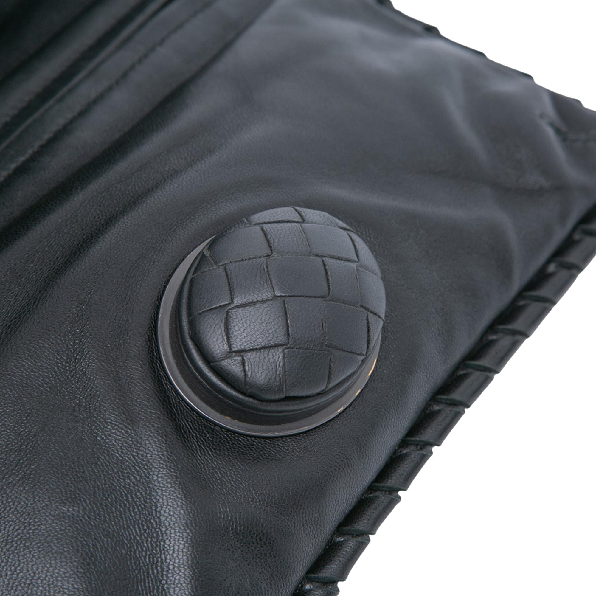 Bottega Veneta Nappa Intrecciato Turn Lock Clutch