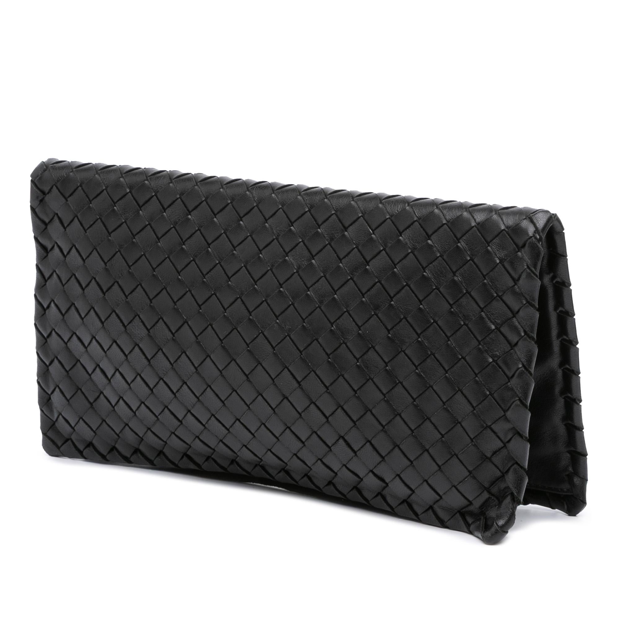 Bottega Veneta Nappa Intrecciato Turn Lock Clutch