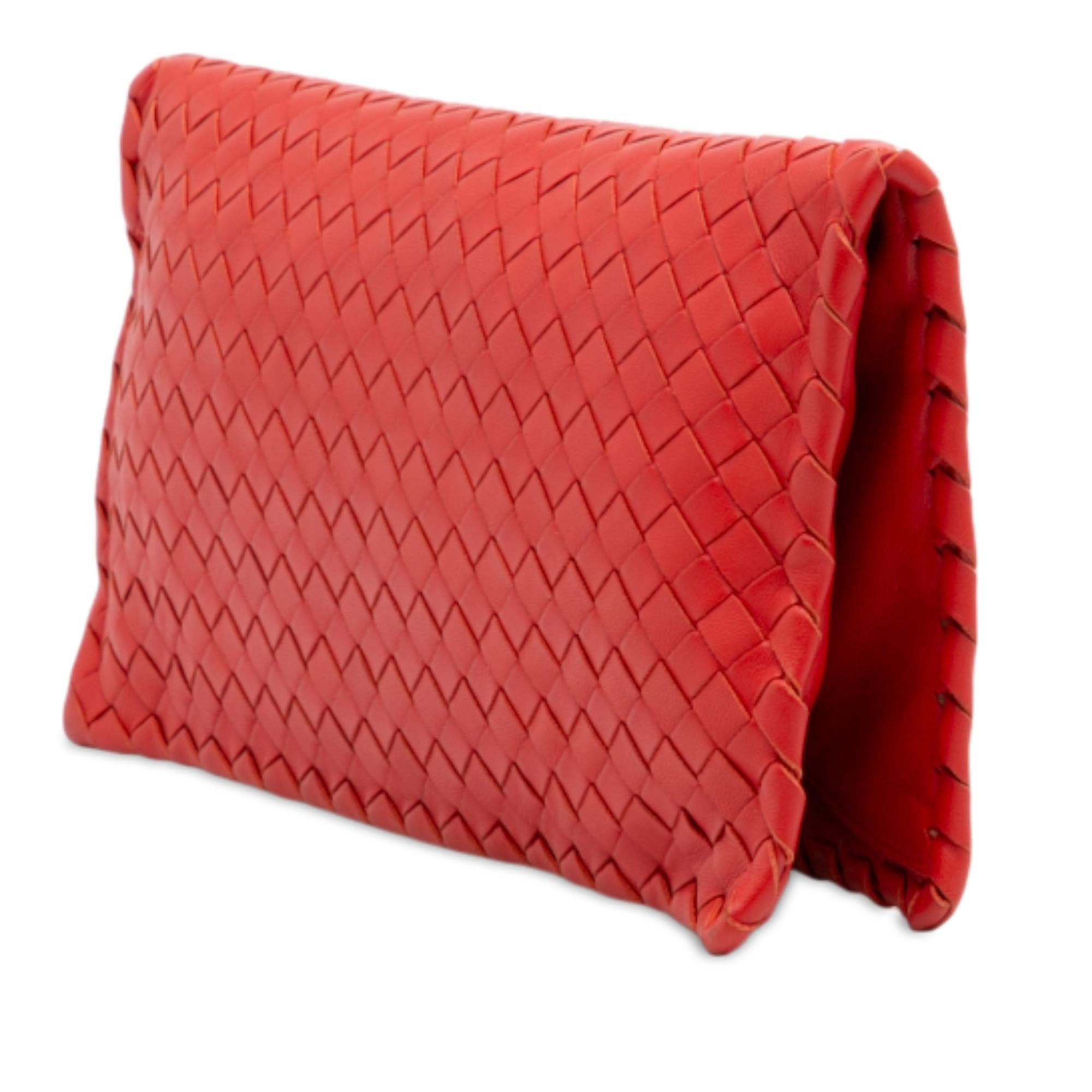 Bottega Veneta Nappa Intrecciato Turn Lock Clutch