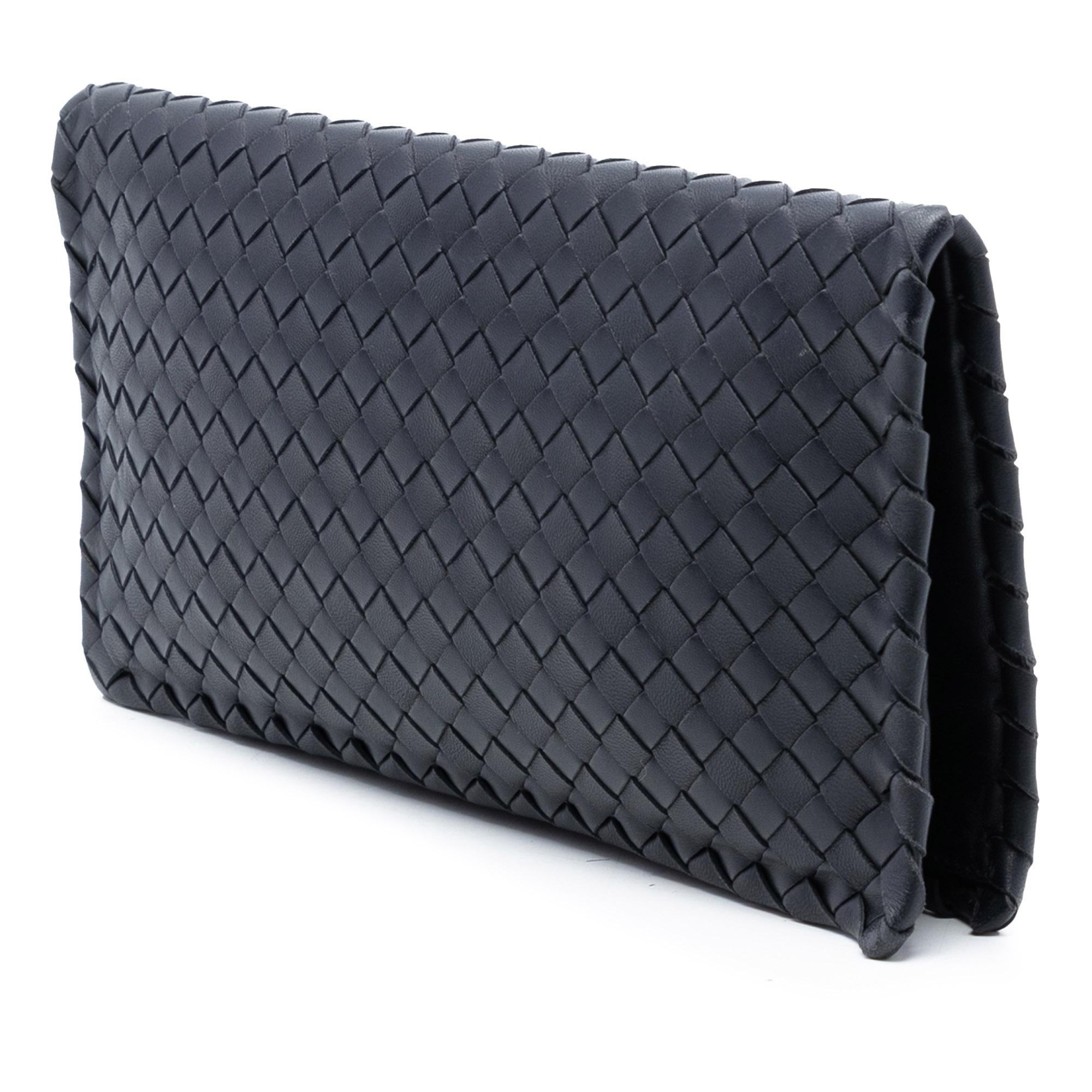 Bottega Veneta Nappa Intrecciato Turn Lock Clutch