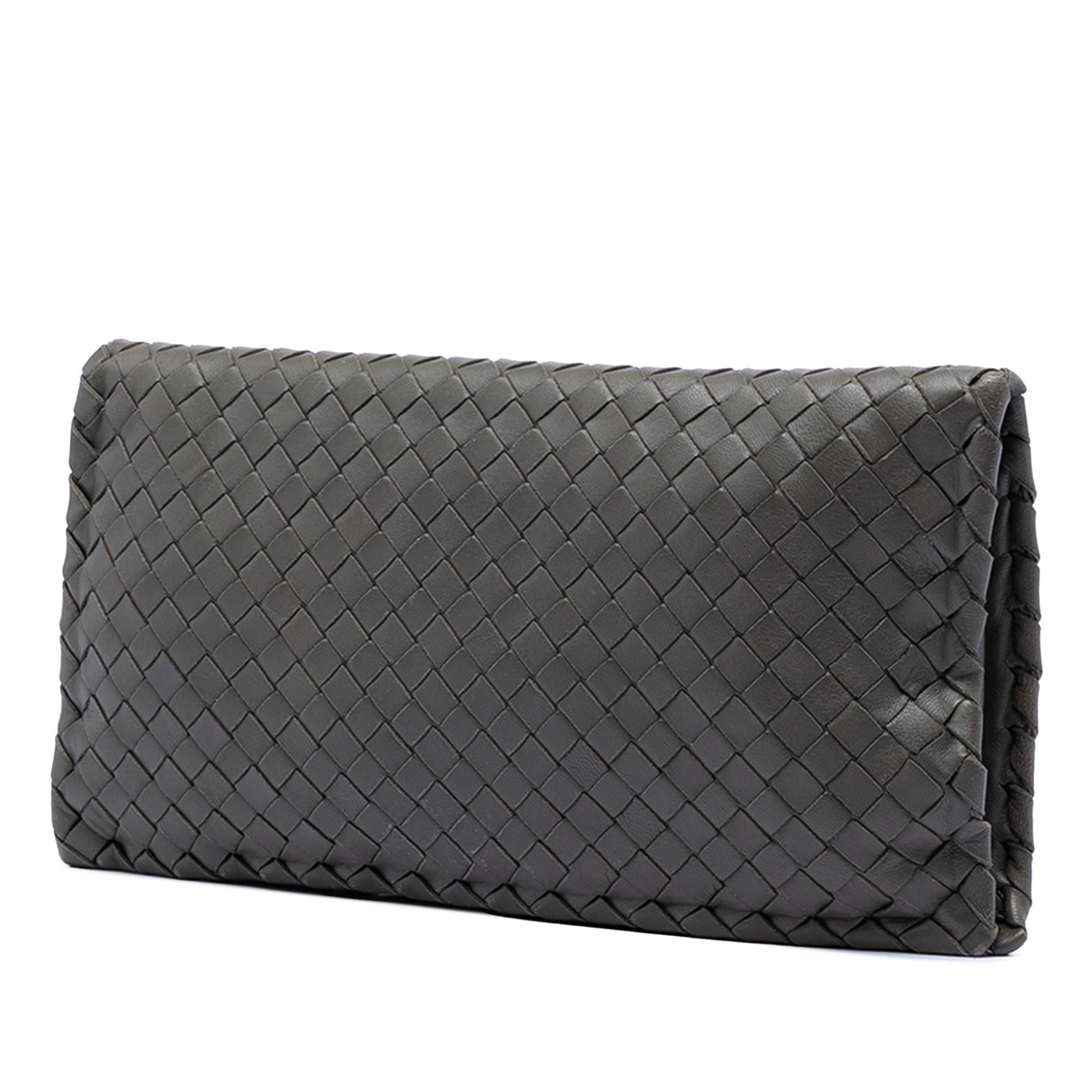 Bottega Veneta Nappa Intrecciato Turn Lock Clutch