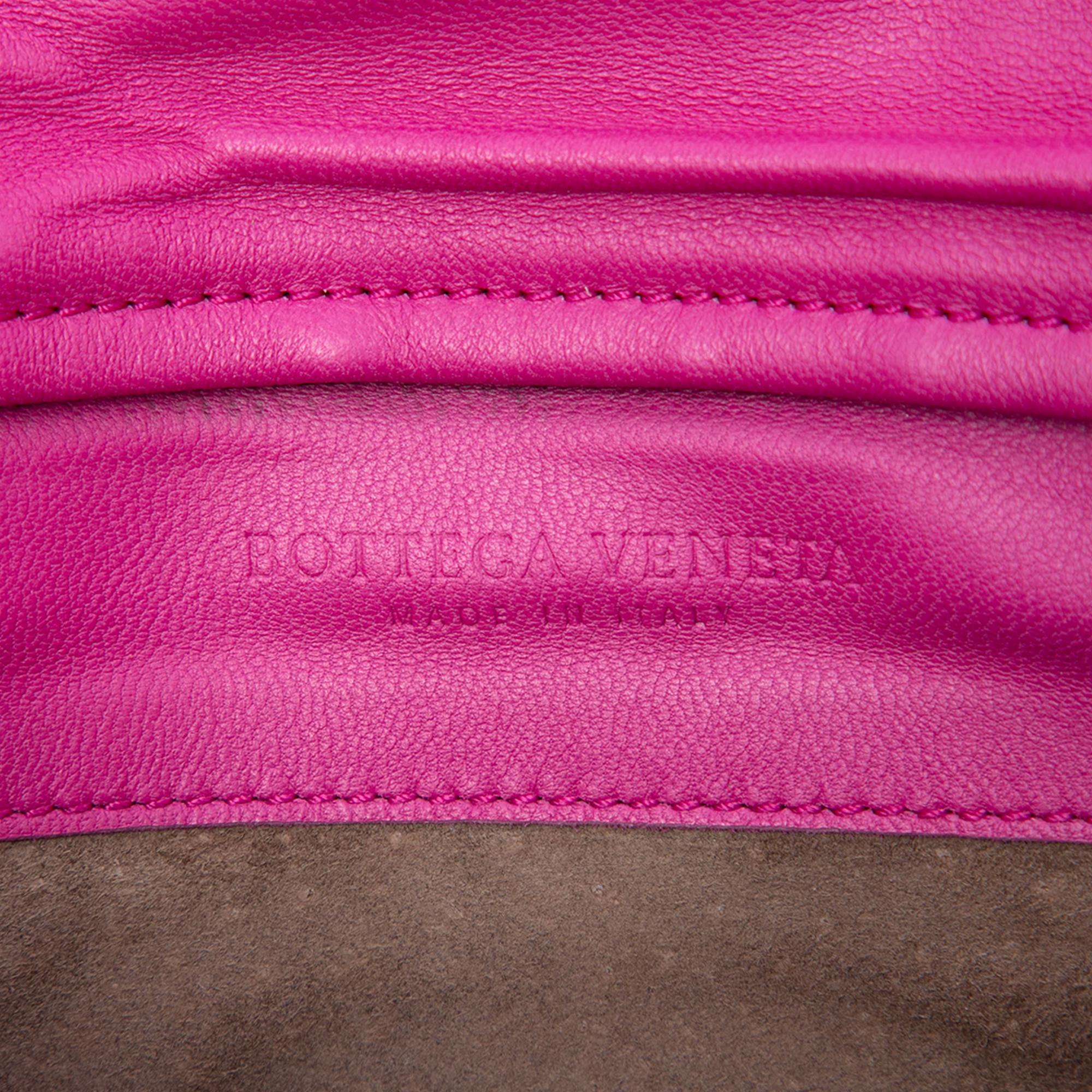 Bottega Veneta Nappa Intrecciato Turn Lock Clutch