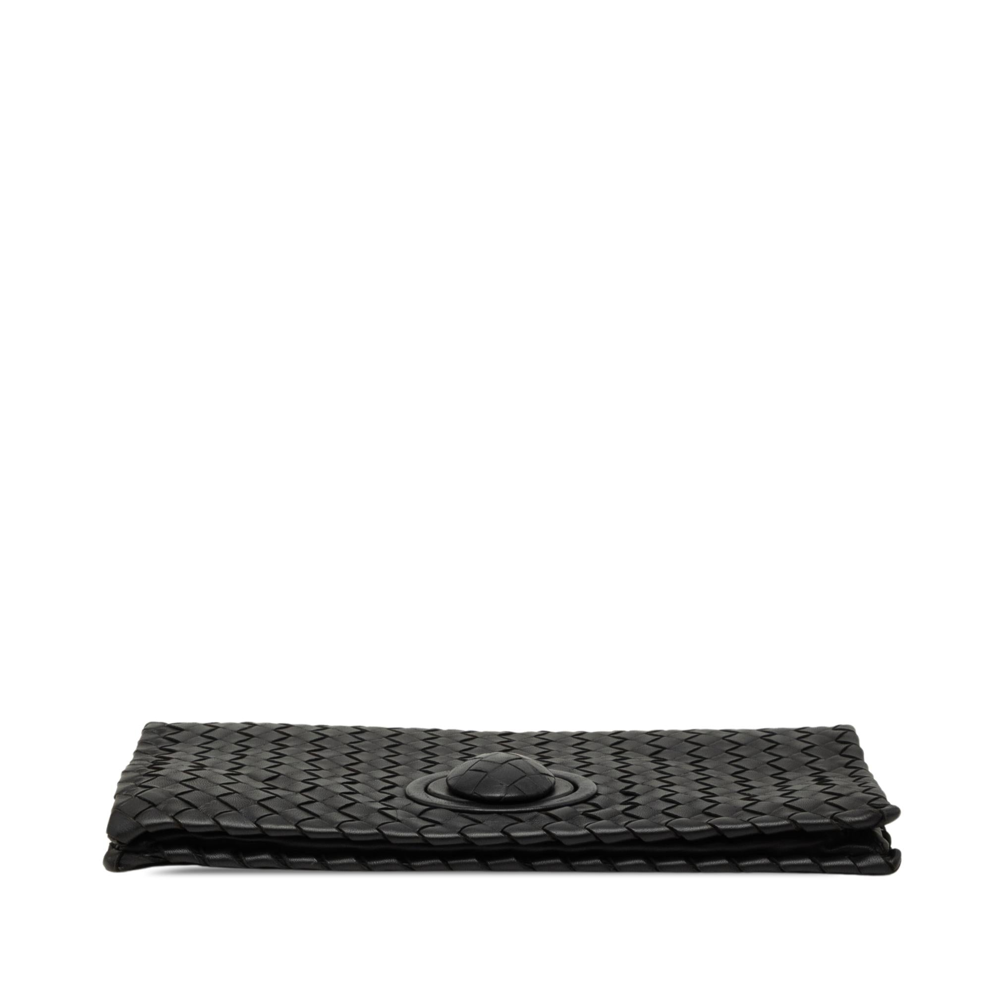 Bottega Veneta Nappa Intrecciato Turn Lock Clutch