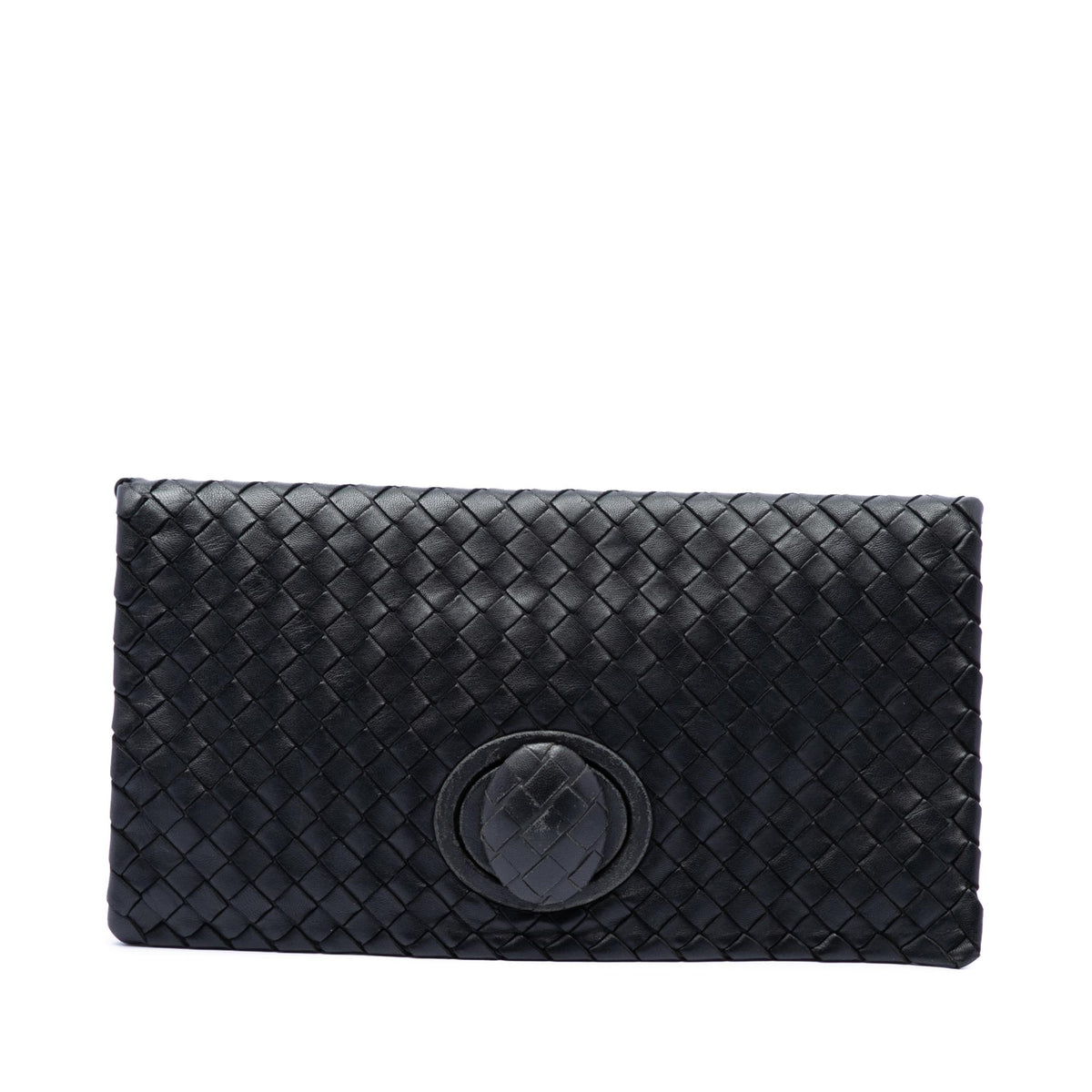 Bottega Veneta Nappa Intrecciato Turn Lock Clutch