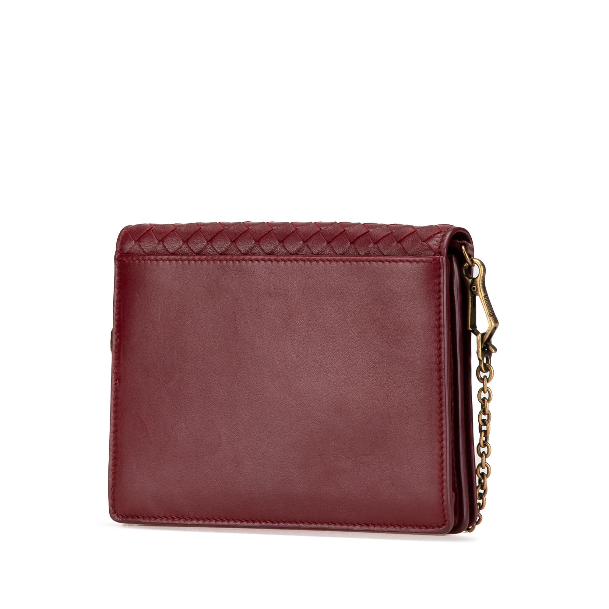 Bottega Veneta Nappa Intrecciato Wallet On Chain (SHG-tseuXQ)