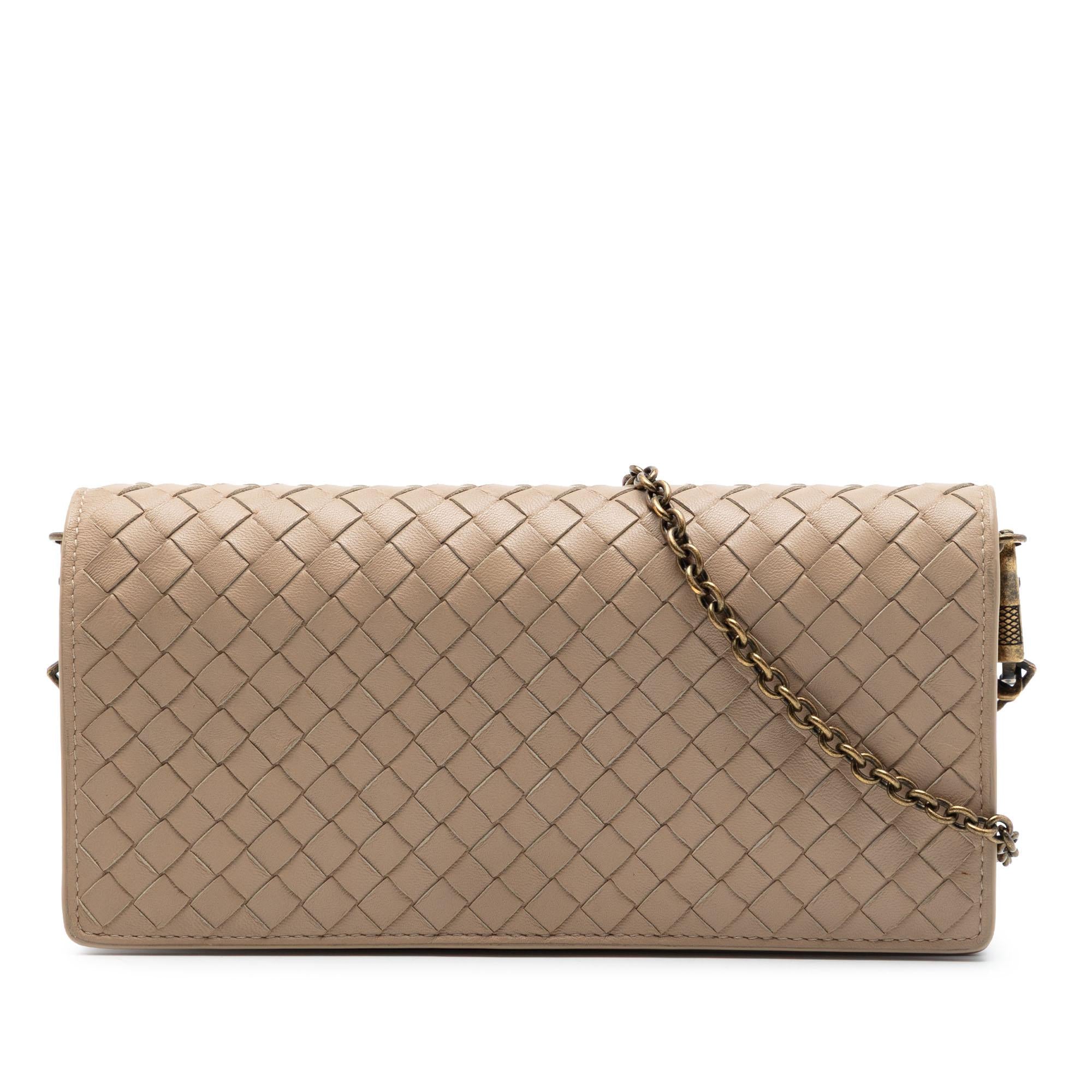 Bottega Veneta Nappa Intrecciato Wallet On Chain