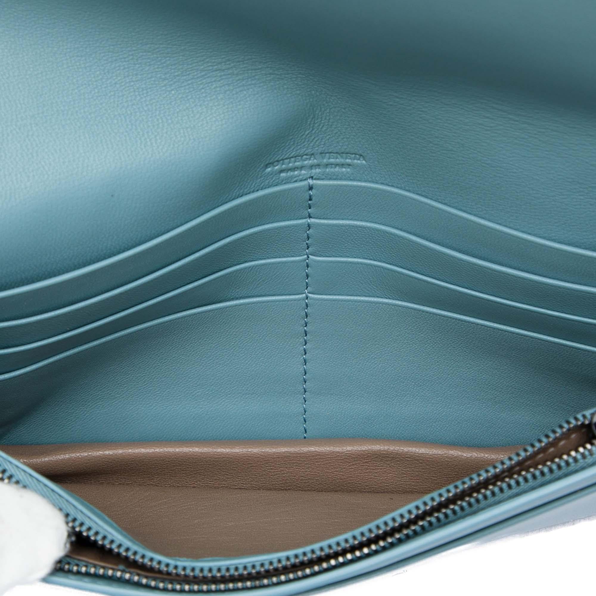 Bottega Veneta Nappa Intrecciato Wallet On Chain