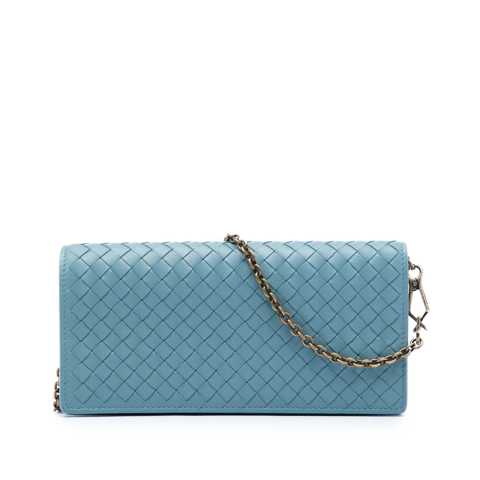 Bottega Veneta Nappa Intrecciato Wallet On Chain