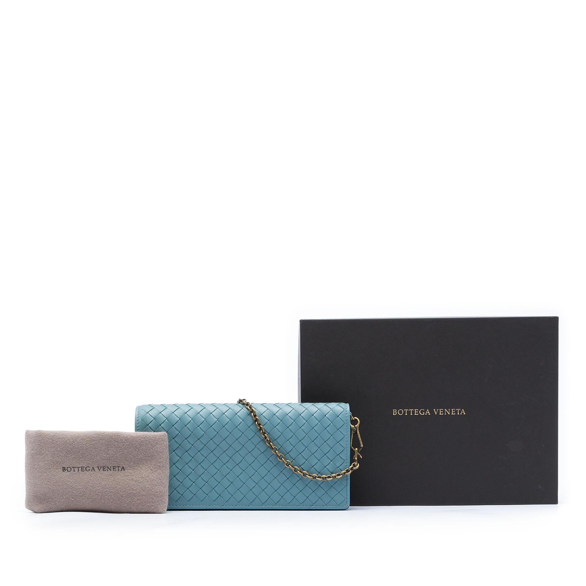 Bottega Veneta Nappa Intrecciato Wallet On Chain