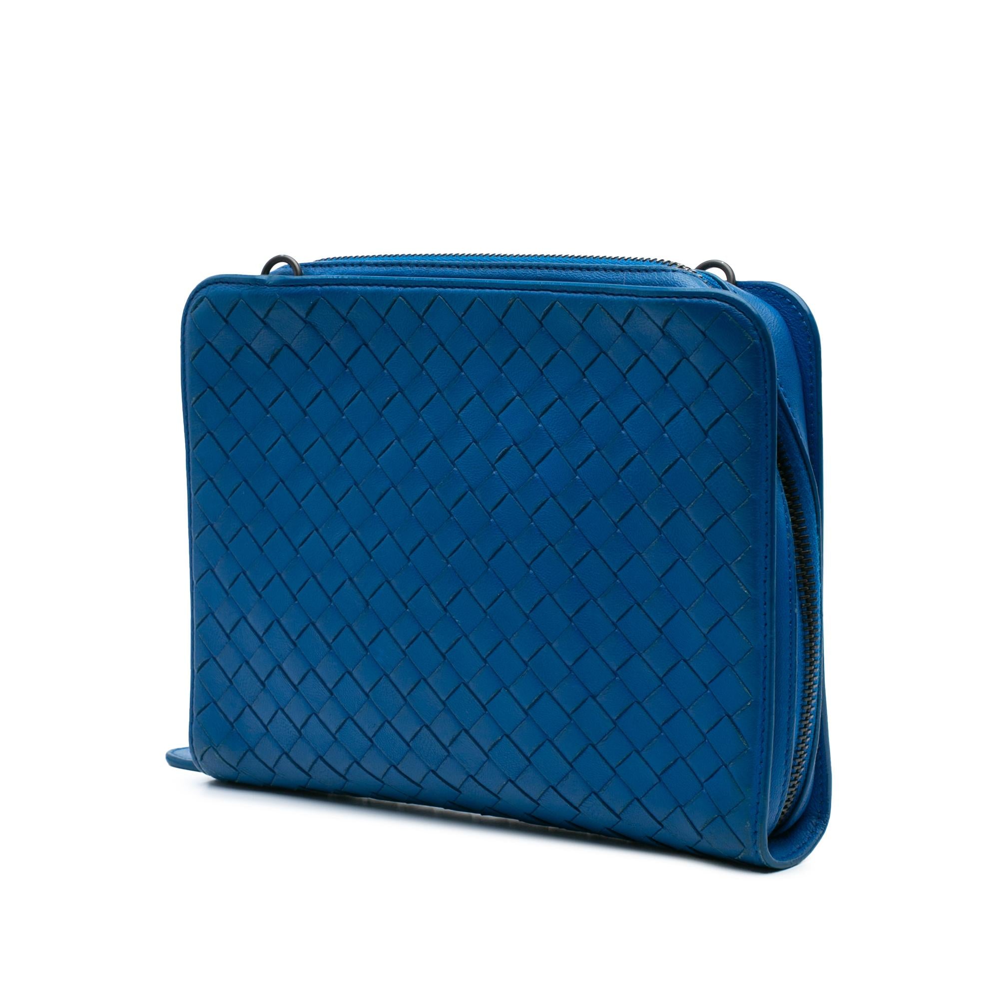 Bottega Veneta Nappa Intrecciato Zip Around Wallet On Chain
