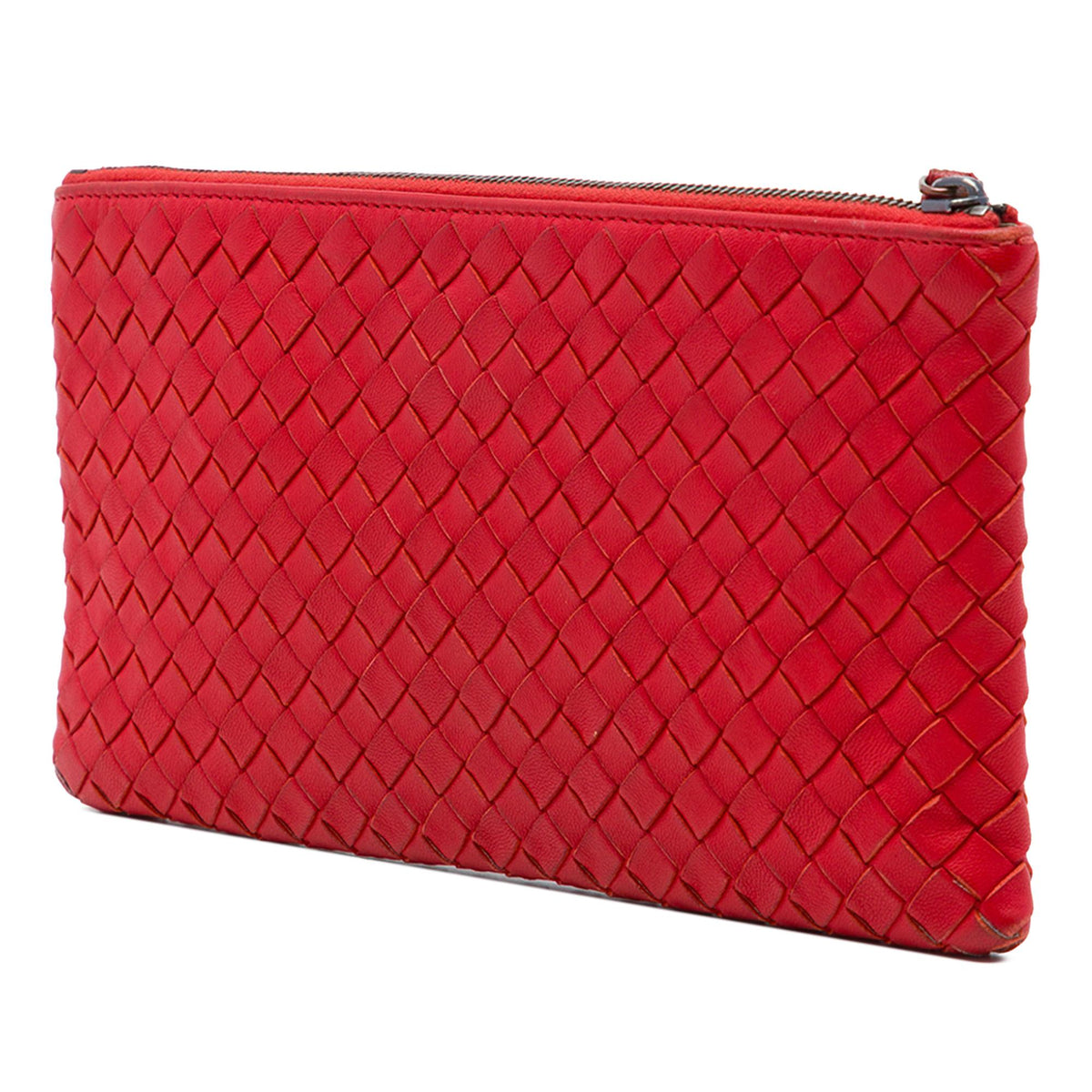 Bottega Veneta Nappa Intrecciato Zip Pouch