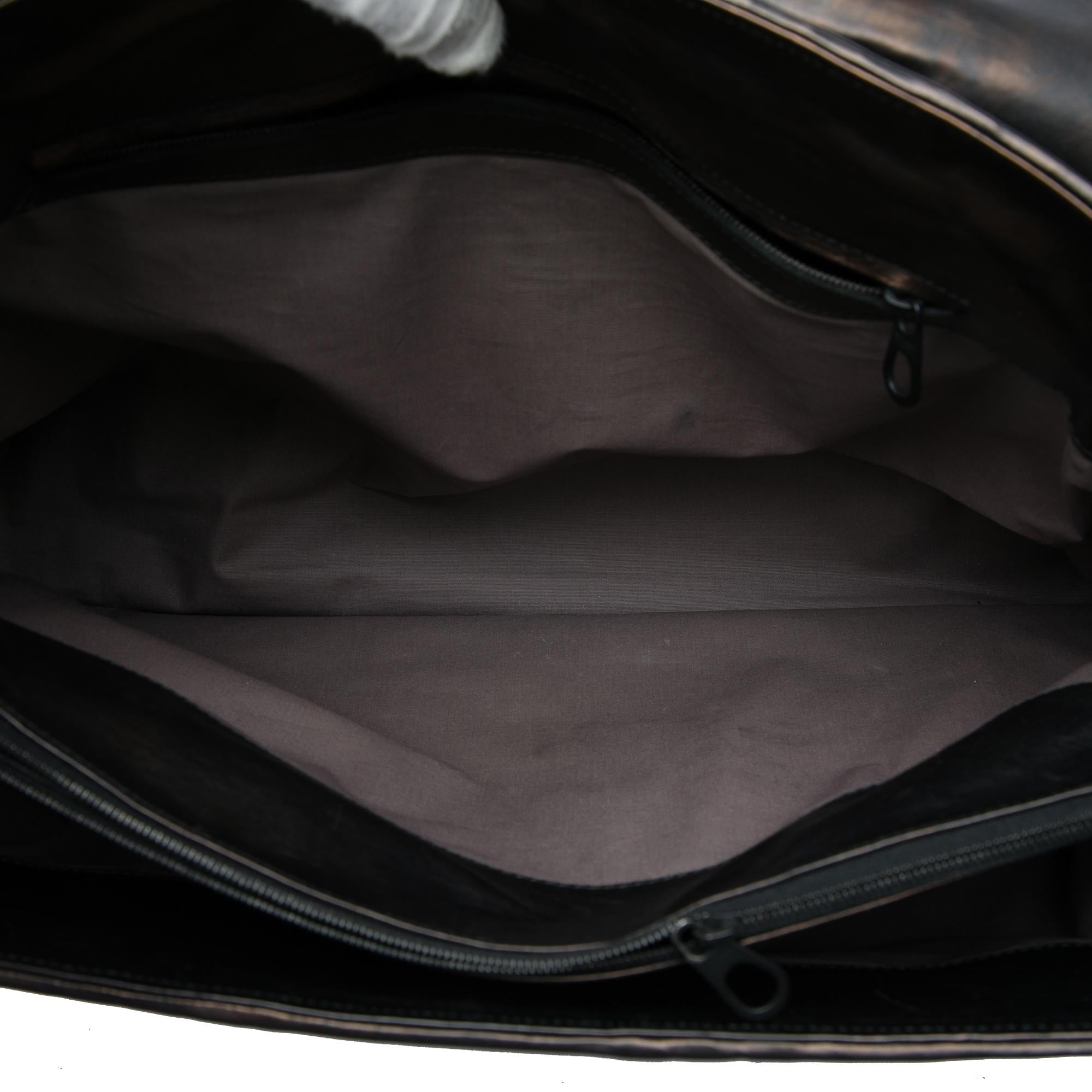 Bottega Veneta Nappa Intreccio Imperatore Business Bag
