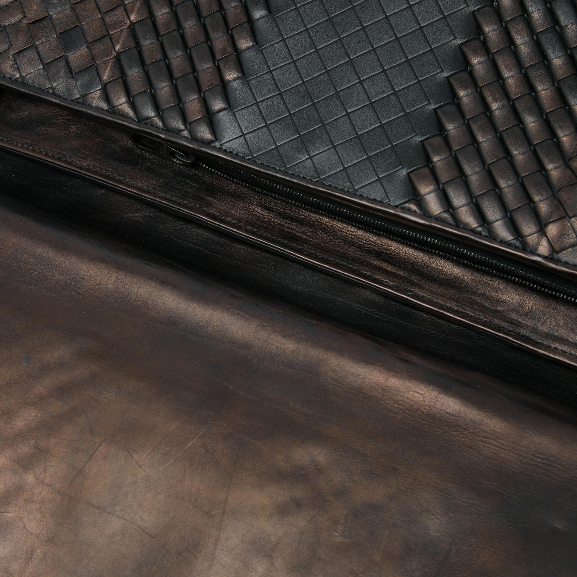 Bottega Veneta Nappa Intreccio Imperatore Business Bag