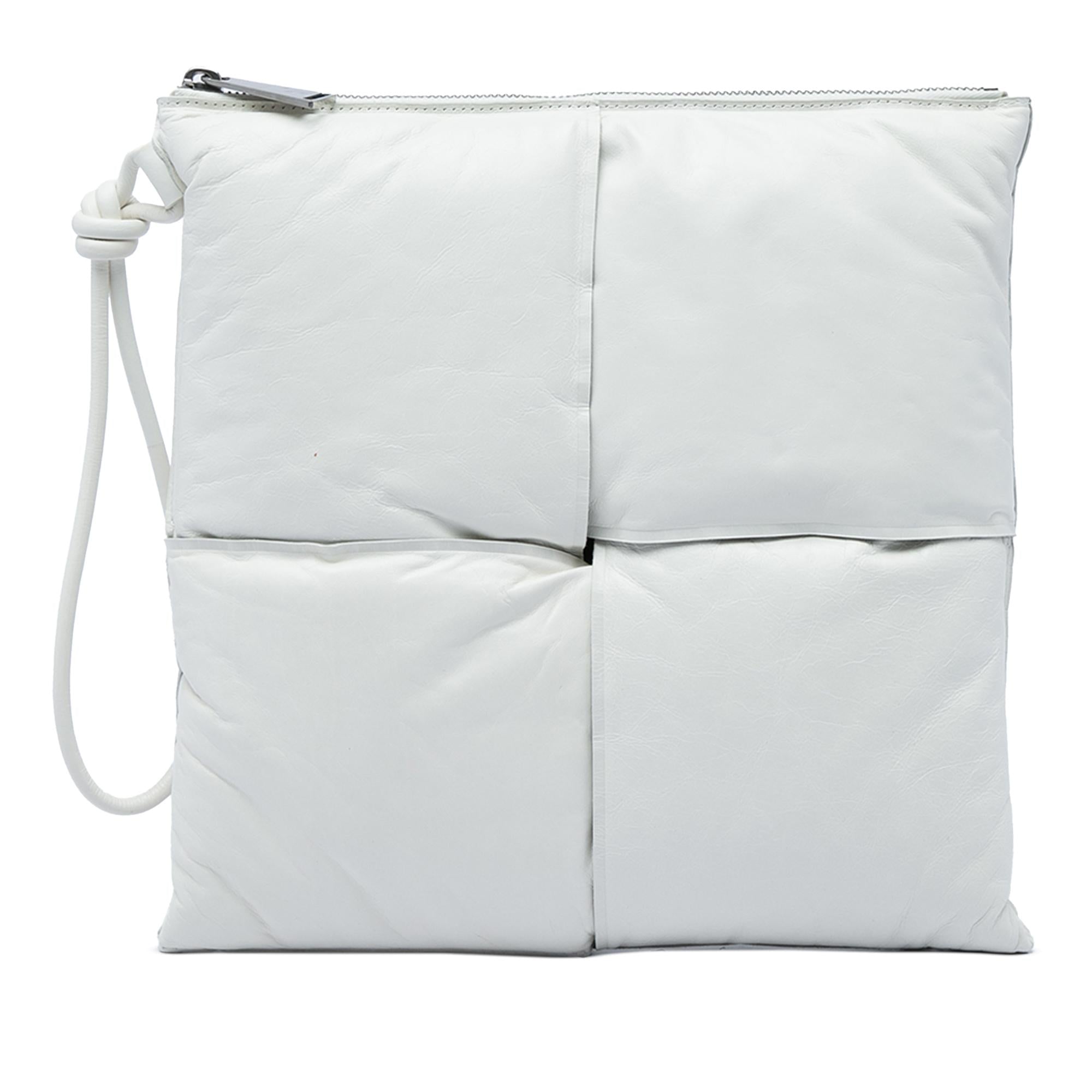 Bottega Veneta Nappa Maxi Intrecciato Padded Square Wristlet Pouch