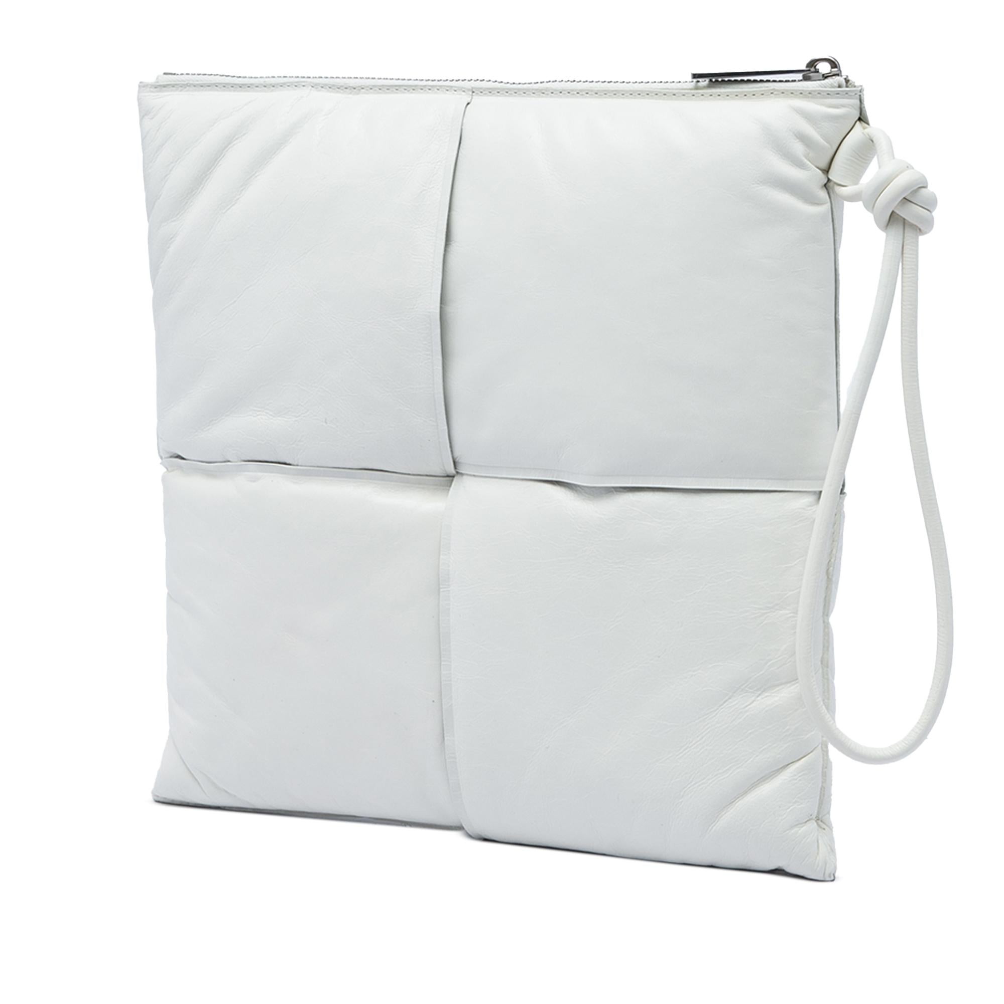 Bottega Veneta Nappa Maxi Intrecciato Padded Square Wristlet Pouch