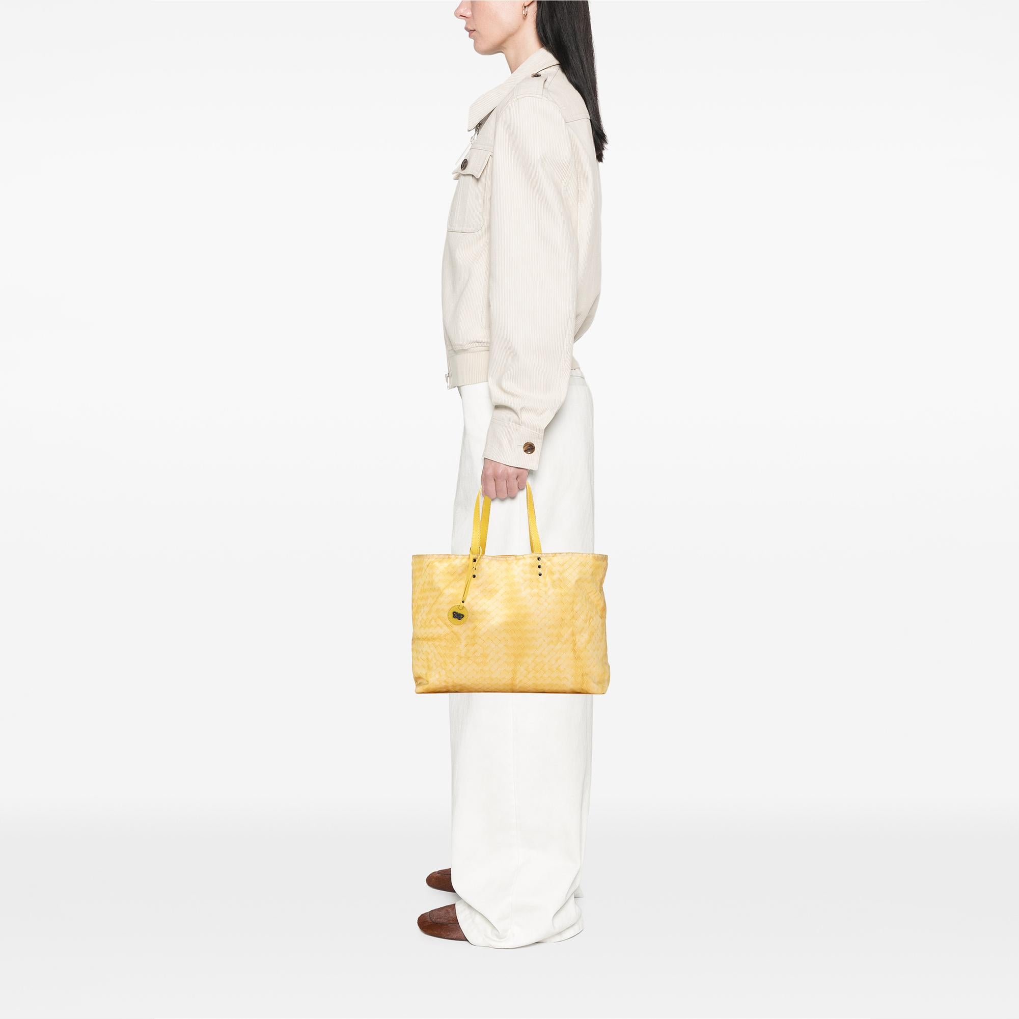 Bottega Veneta Nylon Intrecciolusion Tote