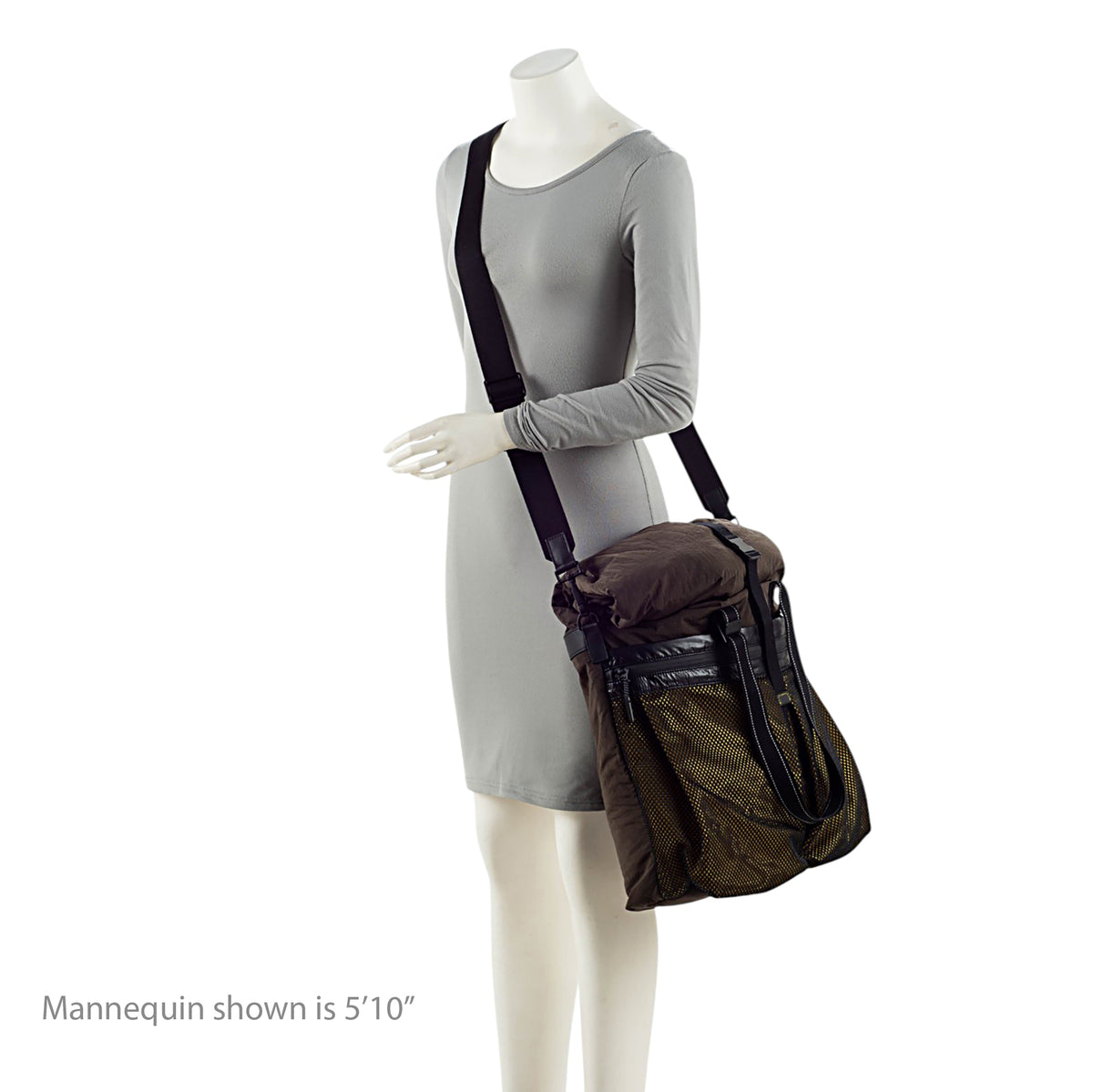 Bottega Veneta Nylon Mesh Fold Over Tote