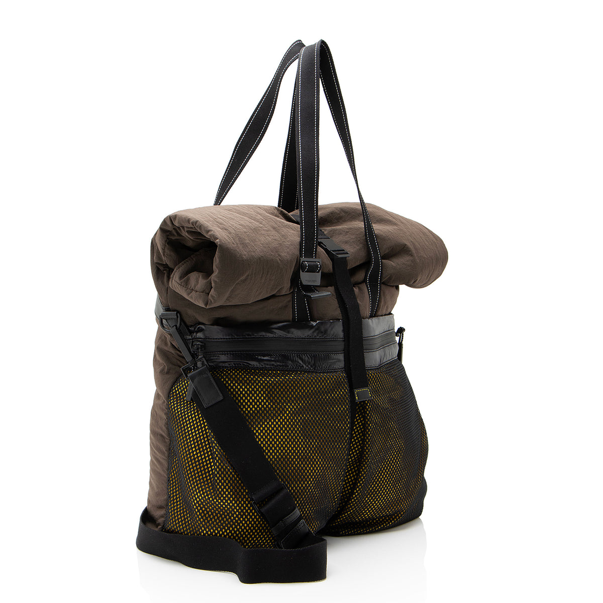 Bottega Veneta Nylon Mesh Fold Over Tote