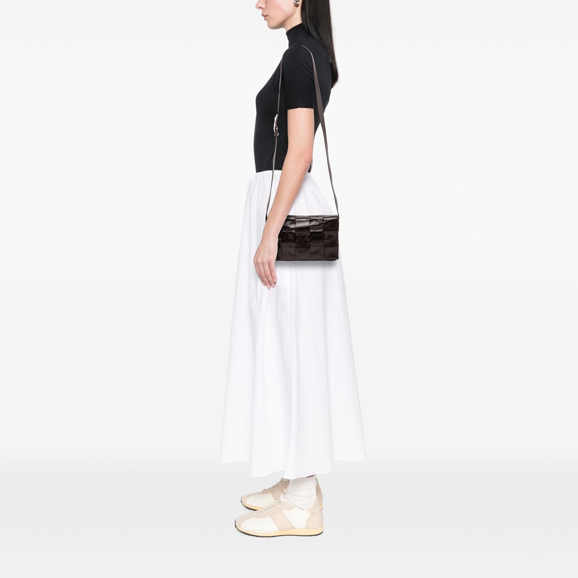 Bottega Veneta Paper Calfskin Intrecciato Cassette Crossbody
