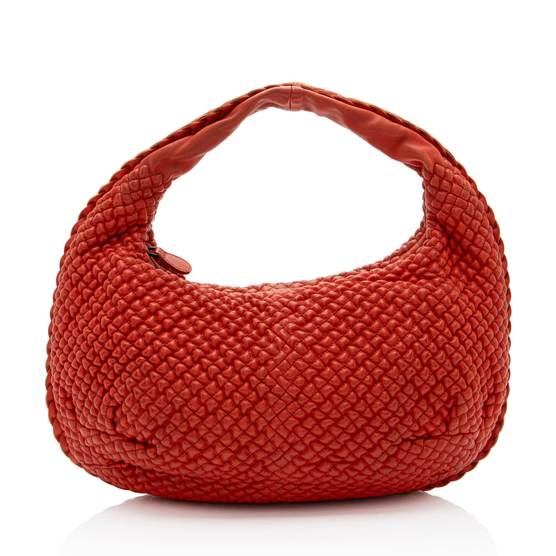 Bottega Veneta Ponza Nappa Leather Belly Mini Hobo (SHF-KzJN2f)