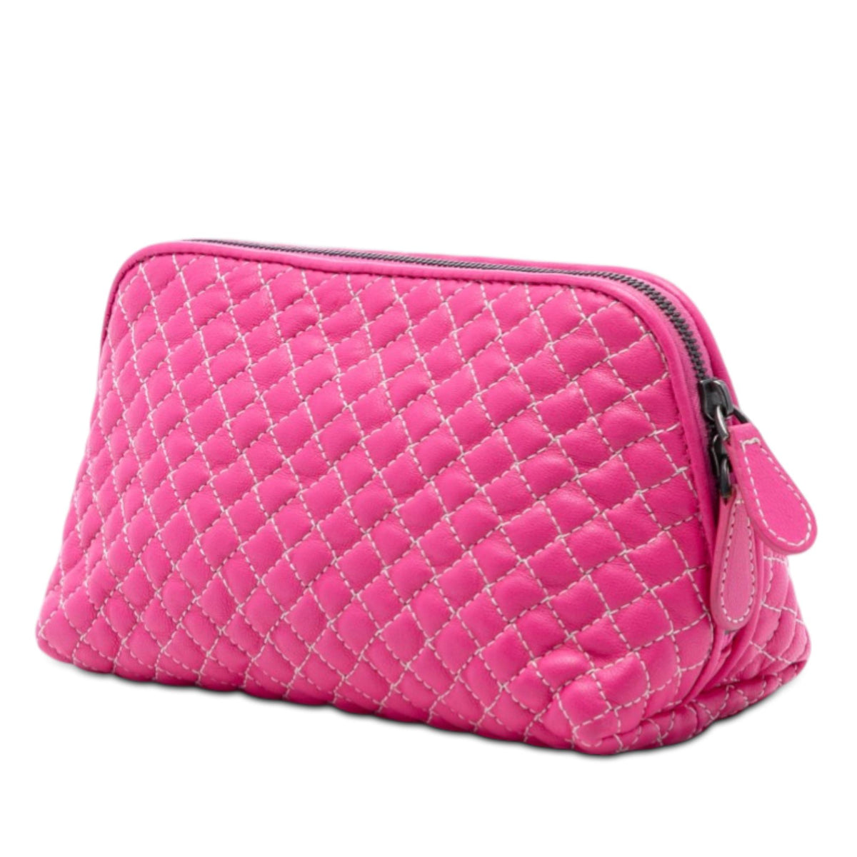 Bottega Veneta Quilted Nappa Zip Pouch