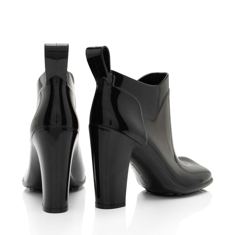 Bottega Veneta Rubber Shine Ankle Boots - Size 9 / 39 (SHF-6JrG88)