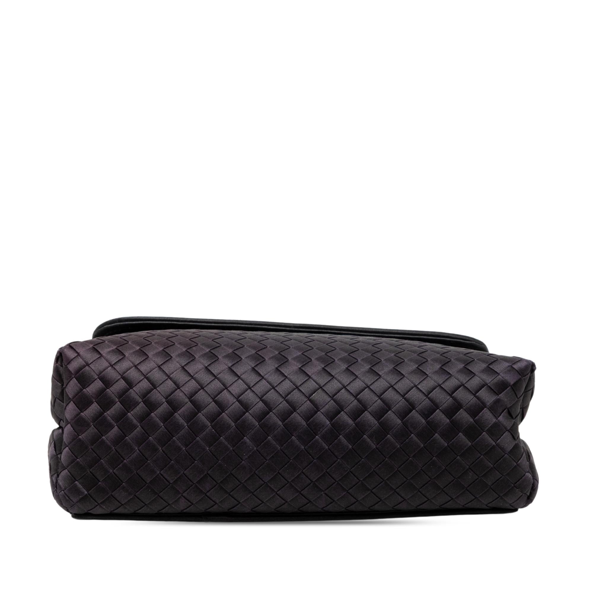 Bottega Veneta Satin Intrecciato Shoulder Bag