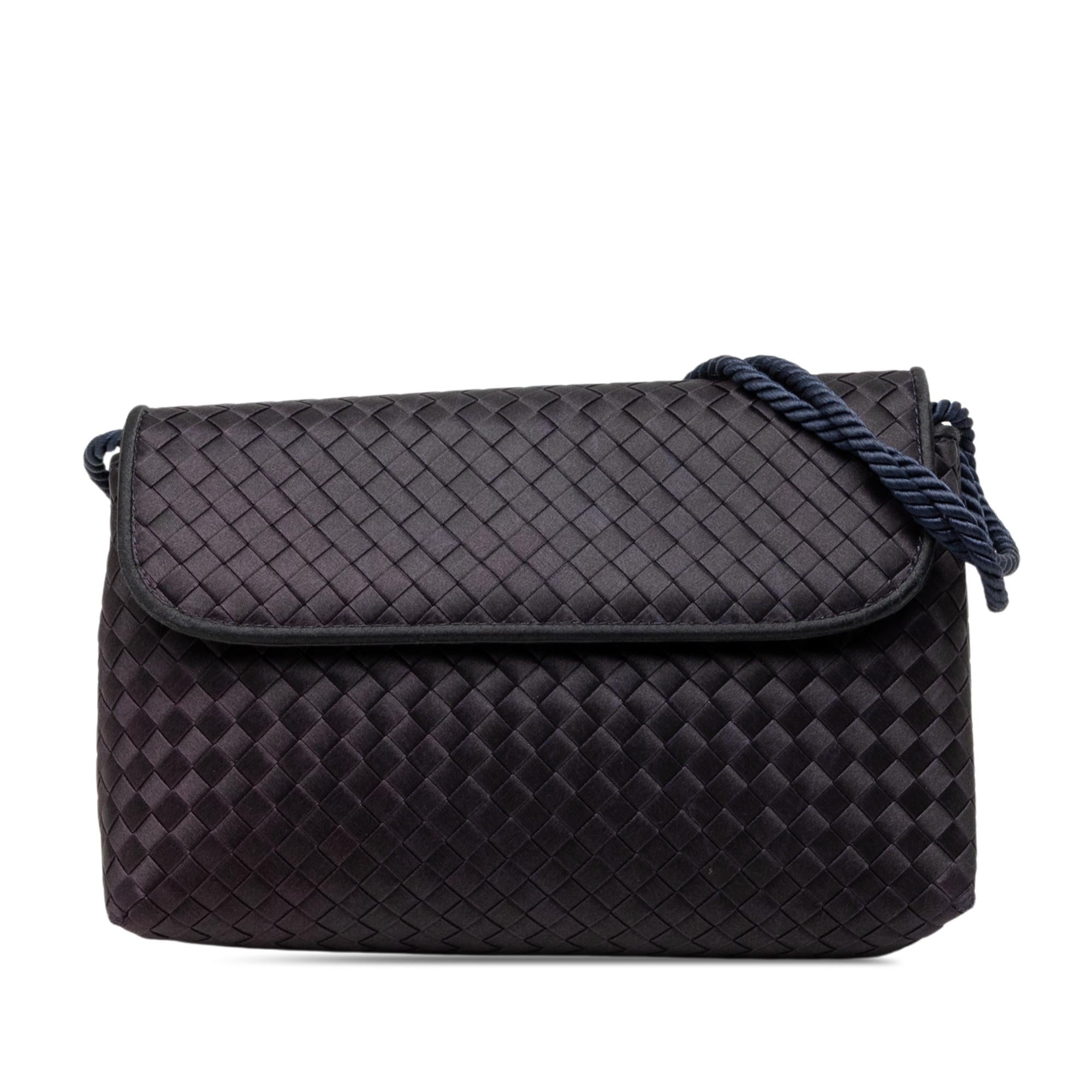 Bottega Veneta Satin Intrecciato Shoulder Bag