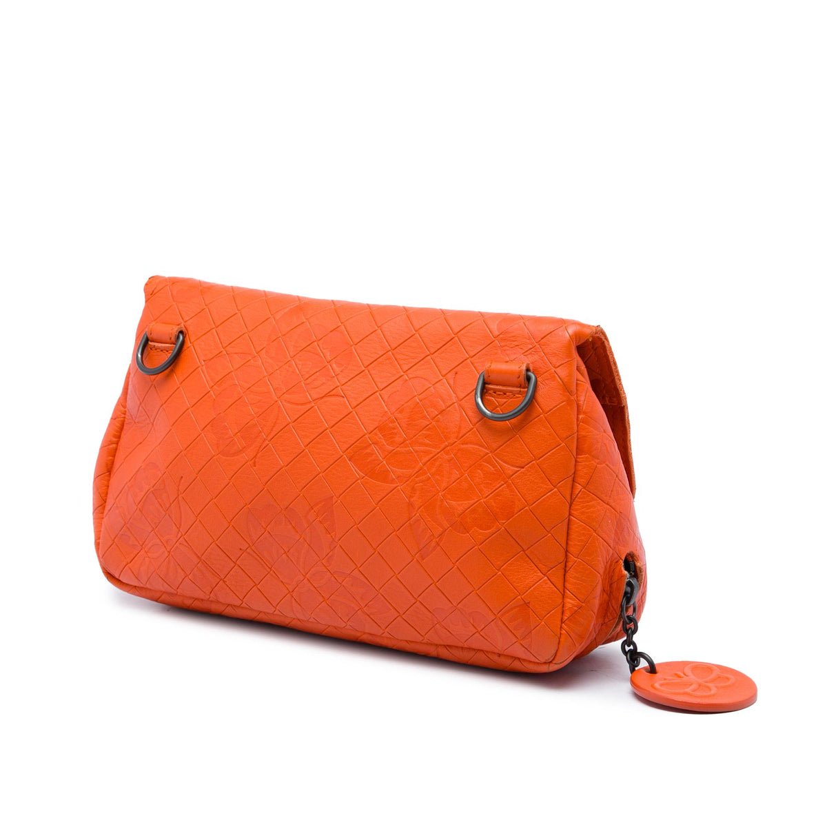 Bottega Veneta Small Calfskin Intrecciomirage Embossed Butterfly Chain Crossbody