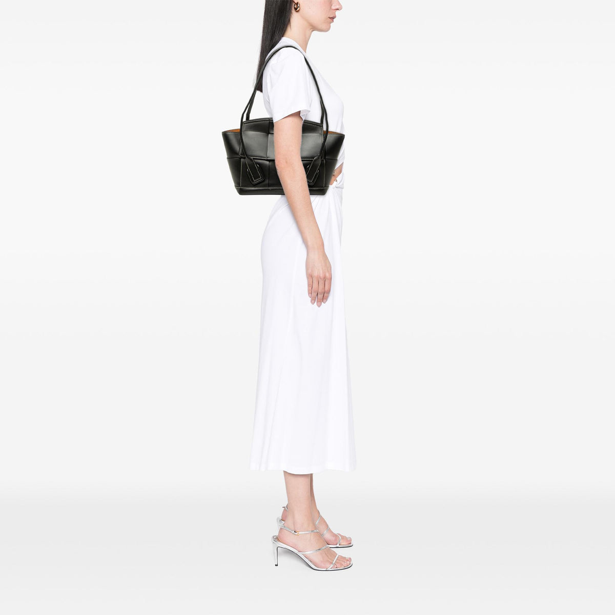 Bottega Veneta Small Calfskin Maxi Intrecciato Arco Satchel