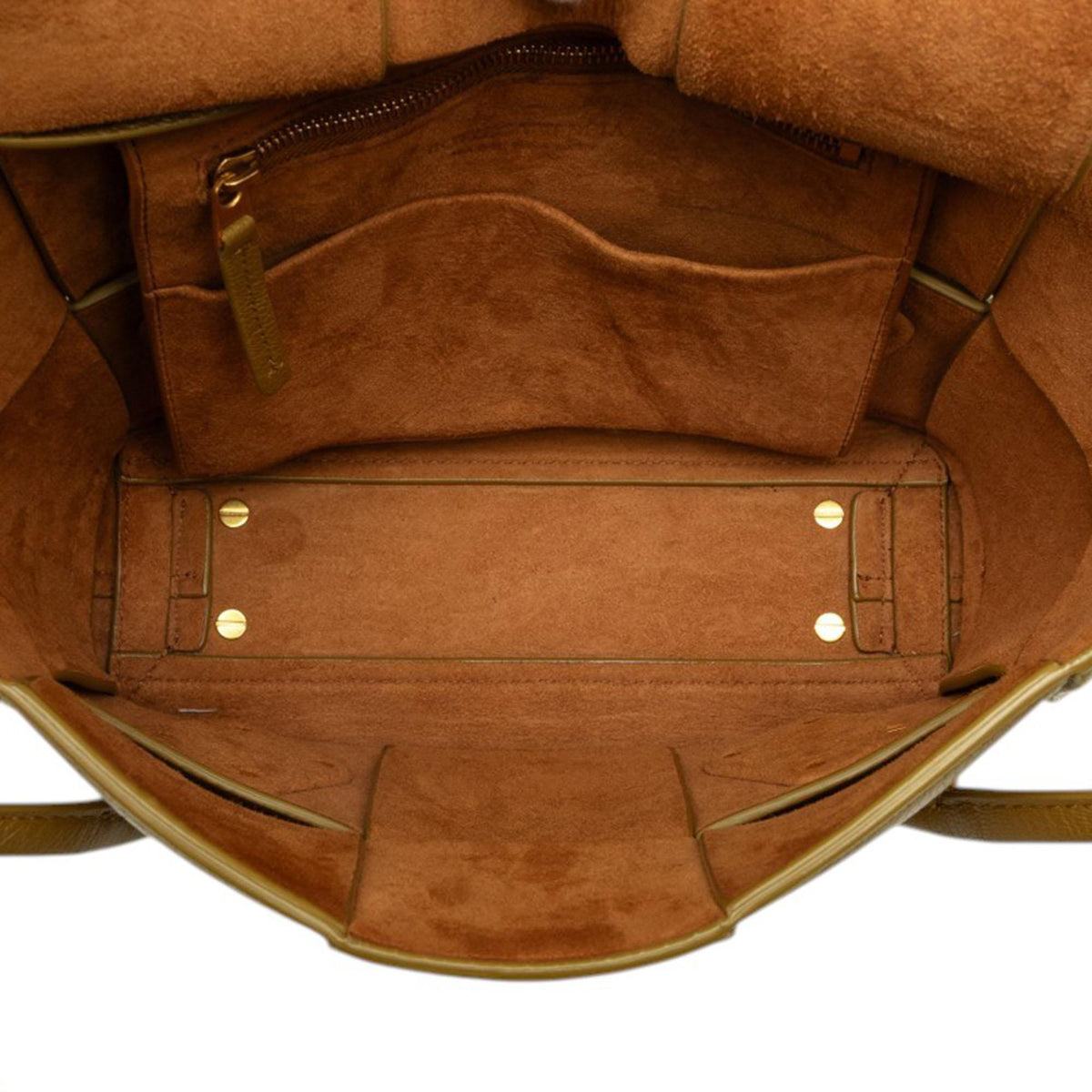 Bottega Veneta Small Grained Calfskin Maxi Intrecciato Arco Bag
