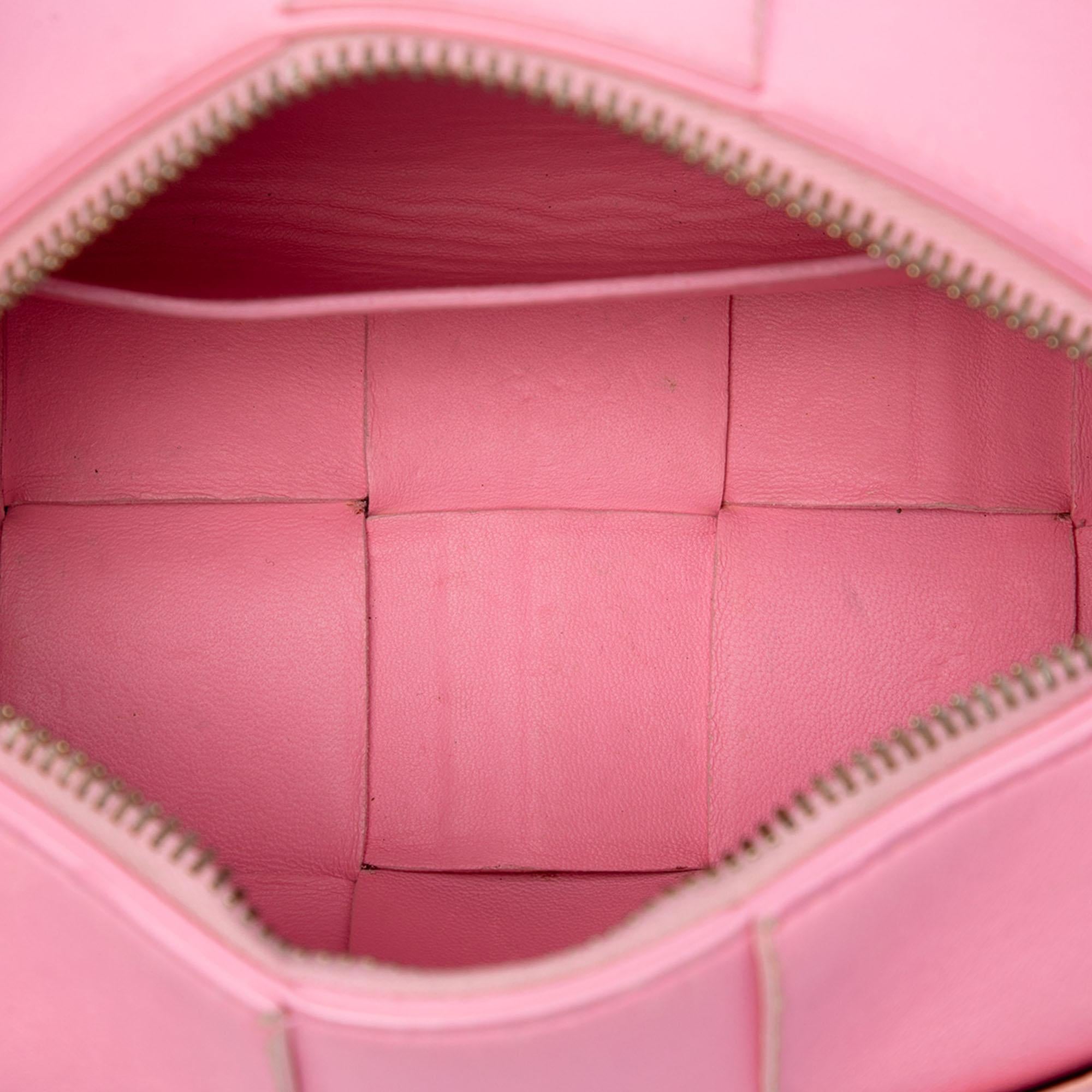 Bottega Veneta Small Lambskin Intrecciato Brick Cassette
