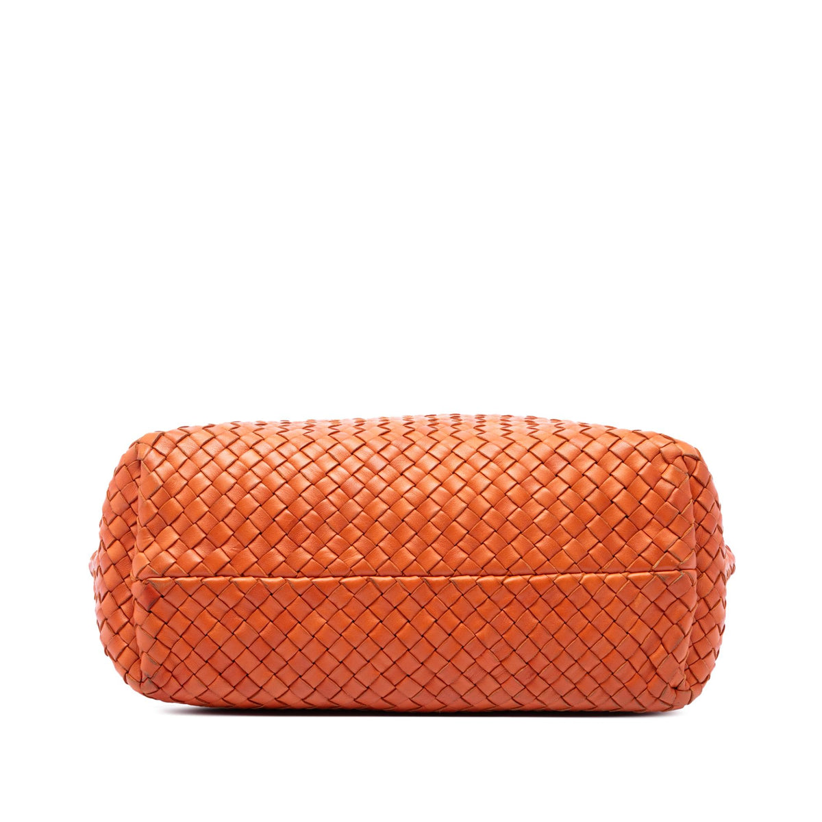 Bottega Veneta Small Lambskin Intreccio Cabat Tote