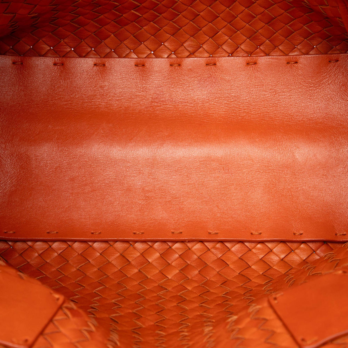 Bottega Veneta Small Lambskin Intreccio Cabat Tote