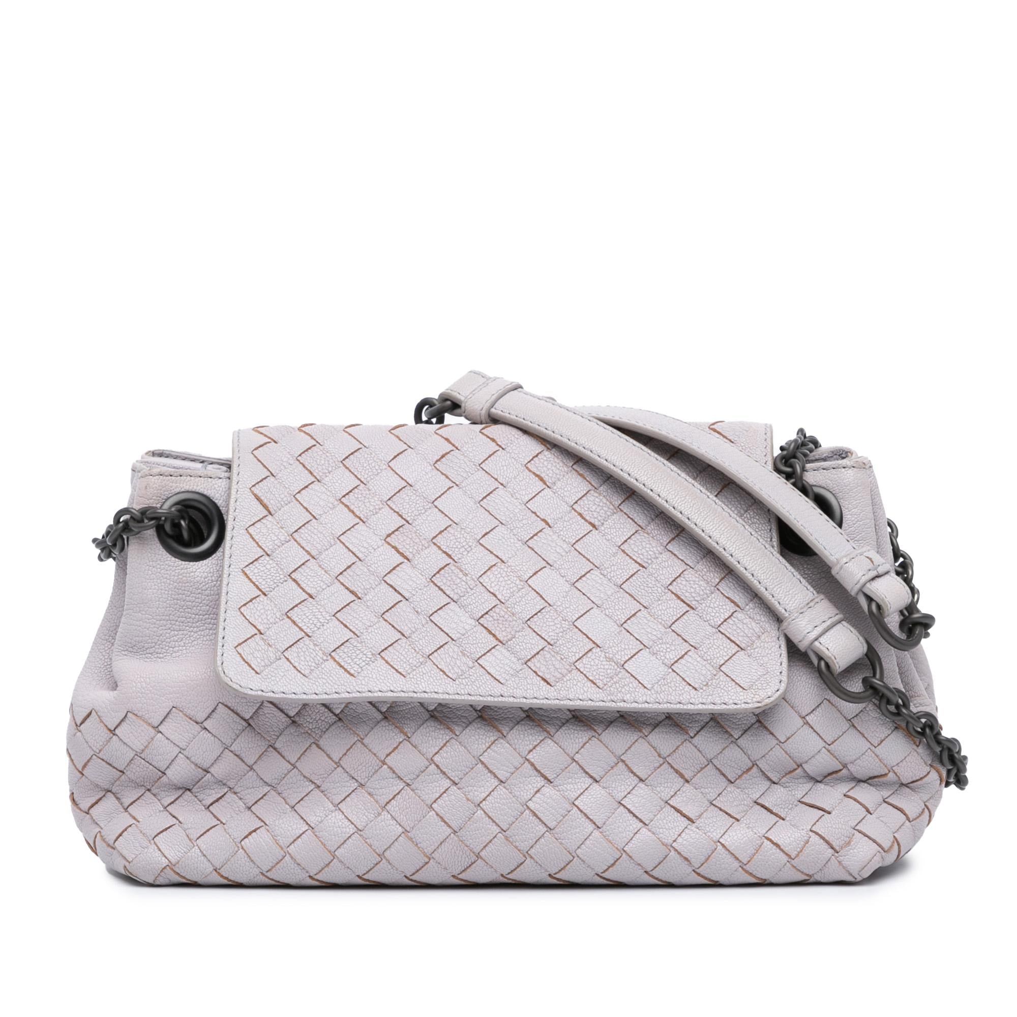 Bottega Veneta Small Madras Goatskin Intrecciato Shoulder Bag