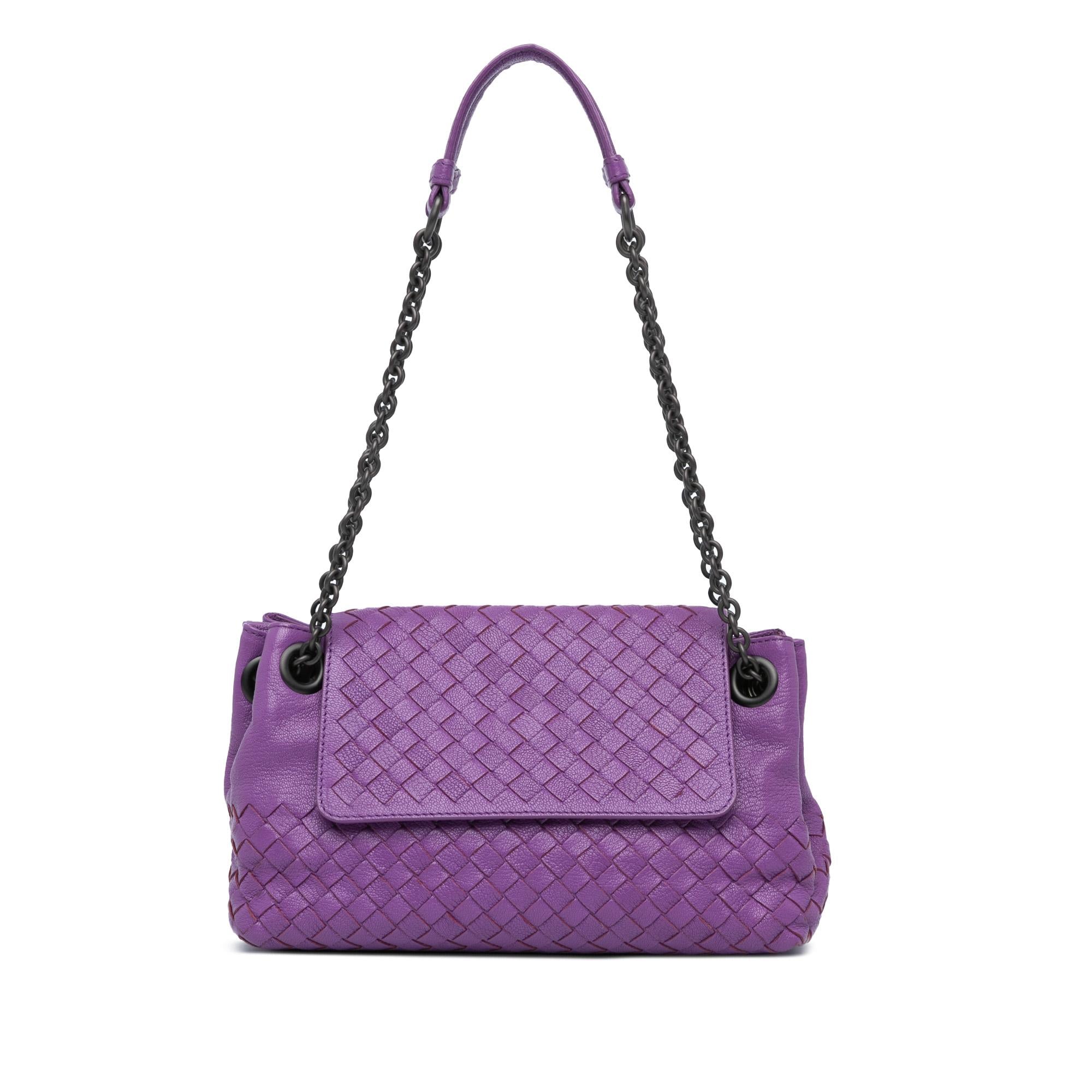 Bottega Veneta Small Madras Goatskin Intrecciato Shoulder Bag