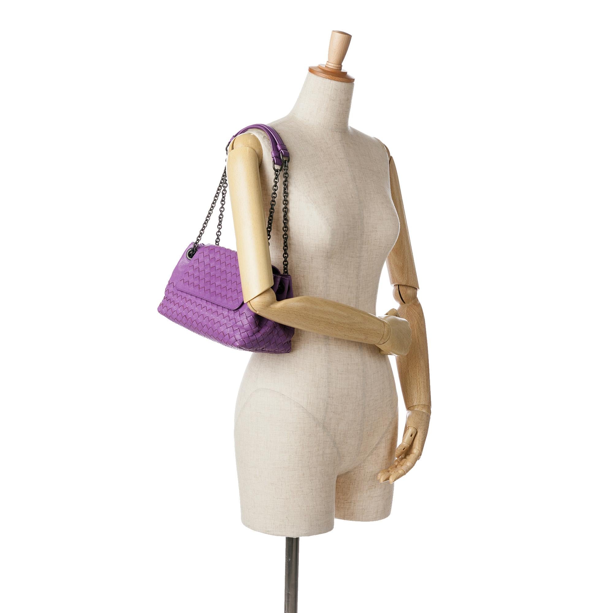 Bottega Veneta Small Madras Goatskin Intrecciato Shoulder Bag