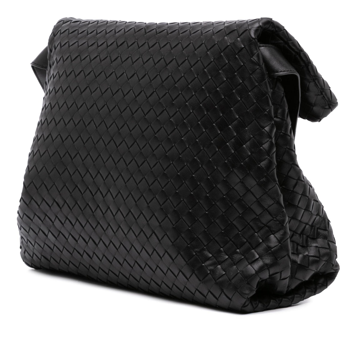 Bottega Veneta Small Nappa Intrecciato Fold Over Flap Crossbody