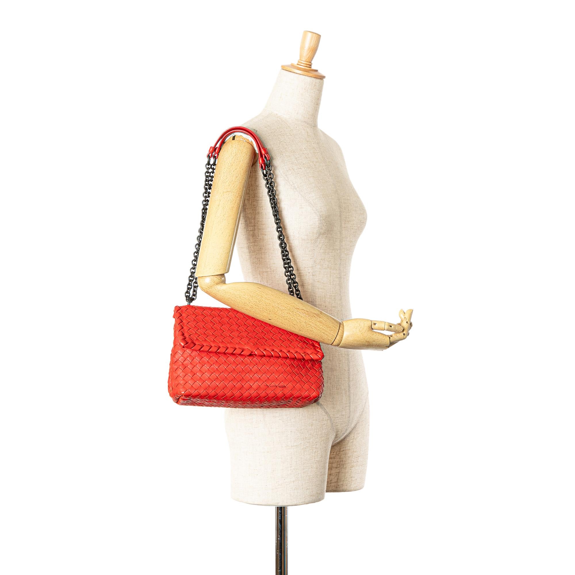 Bottega Veneta Small Nappa Intrecciato Olimpia Shoulder Bag