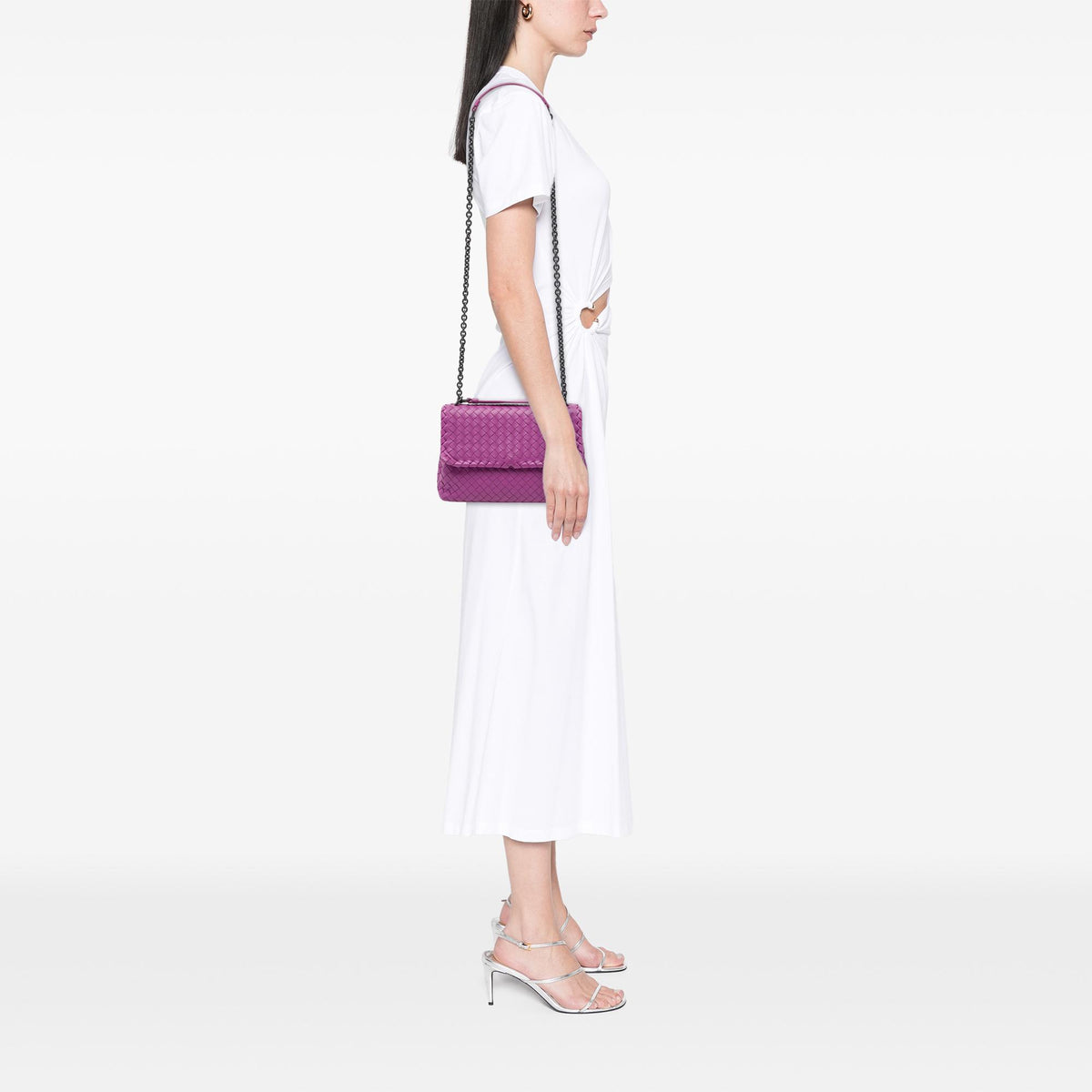 Bottega Veneta Small Nappa Intrecciato Olimpia Shoulder Bag