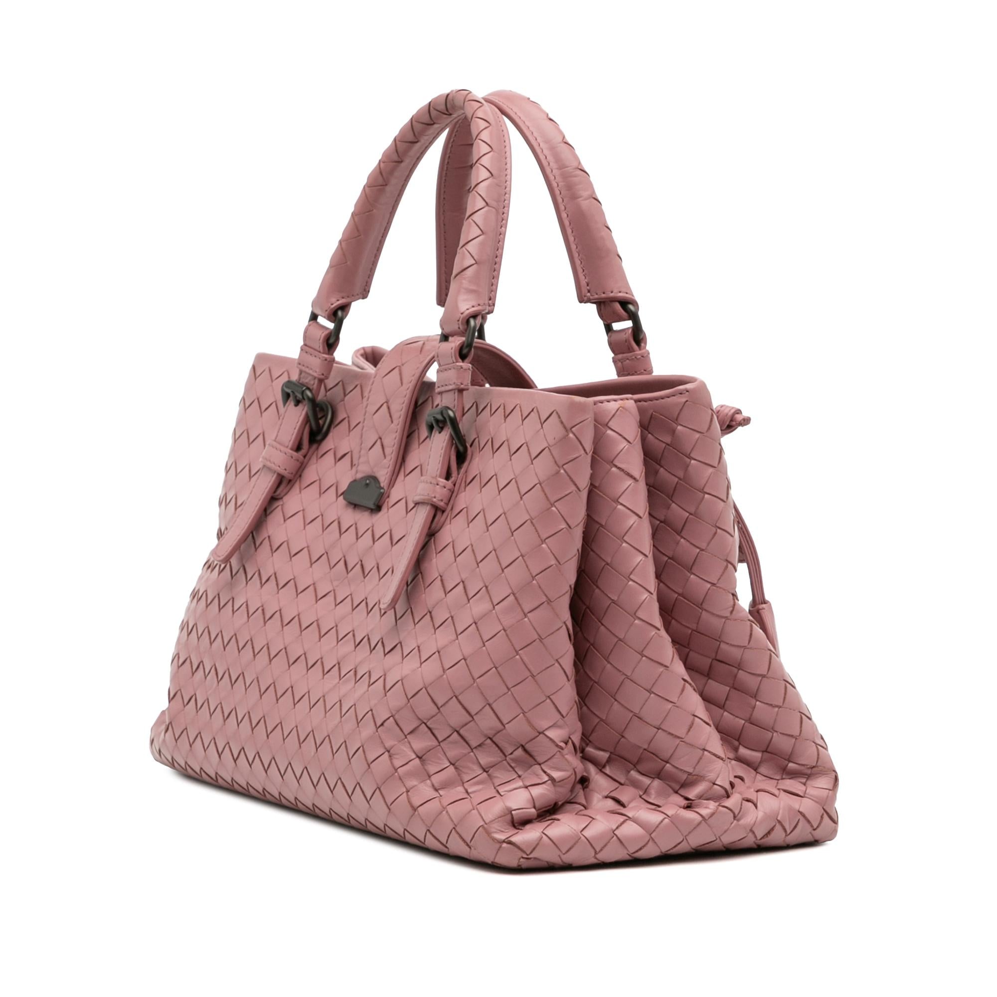 Bottega Veneta Small Nappa Intrecciato Roma Satchel
