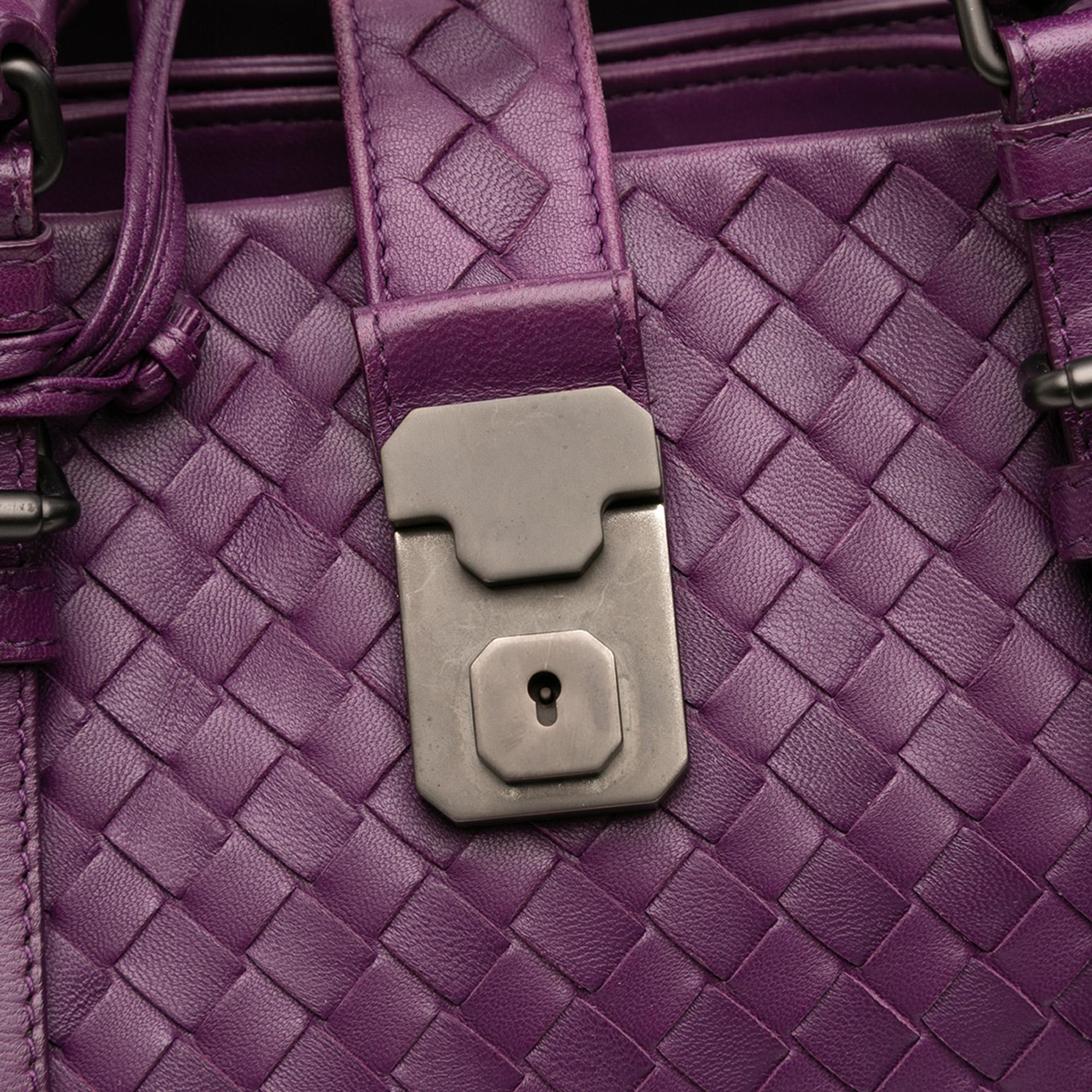 Bottega Veneta Small Nappa Intrecciato Roma Satchel