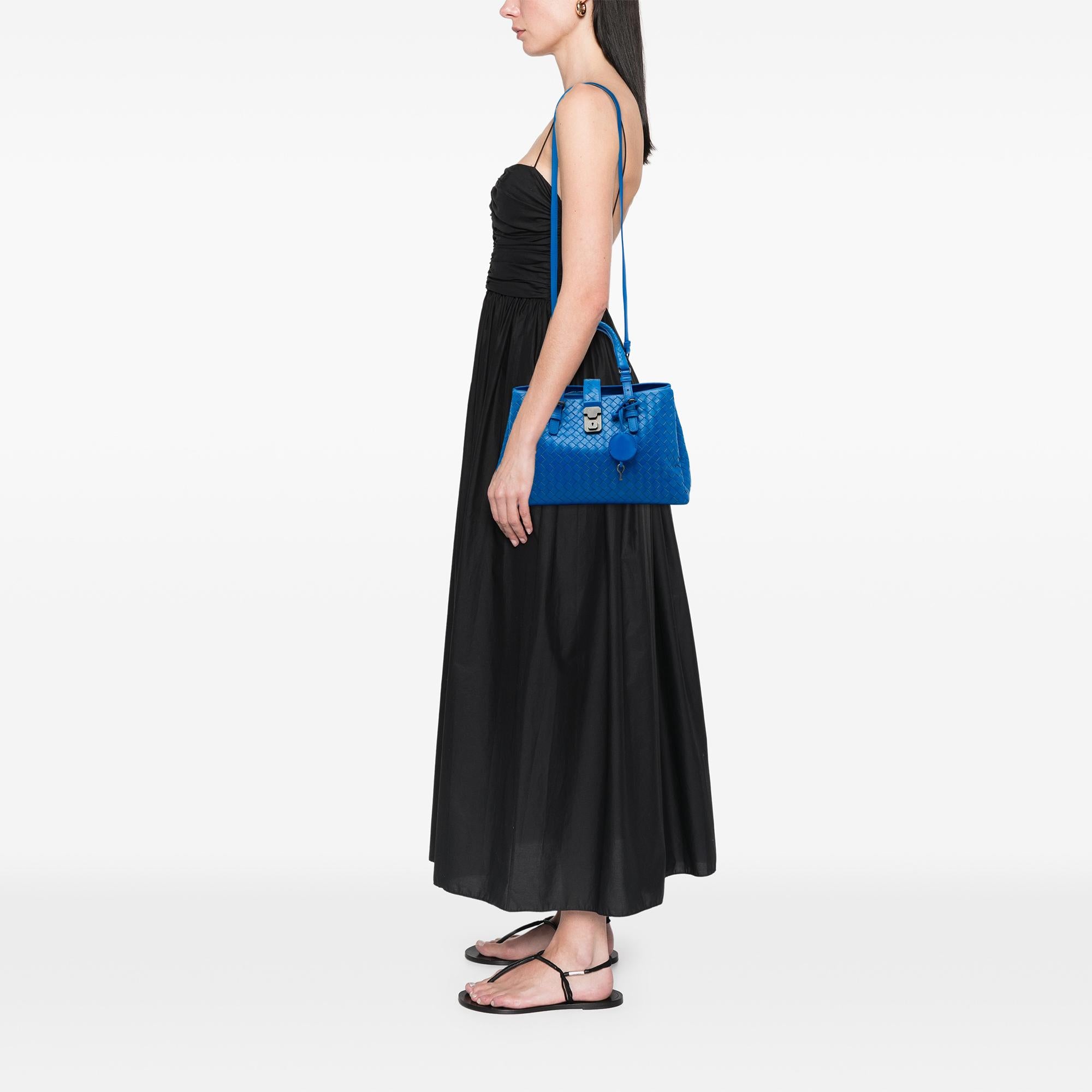 Bottega Veneta Small Nappa Intrecciato Roma Satchel