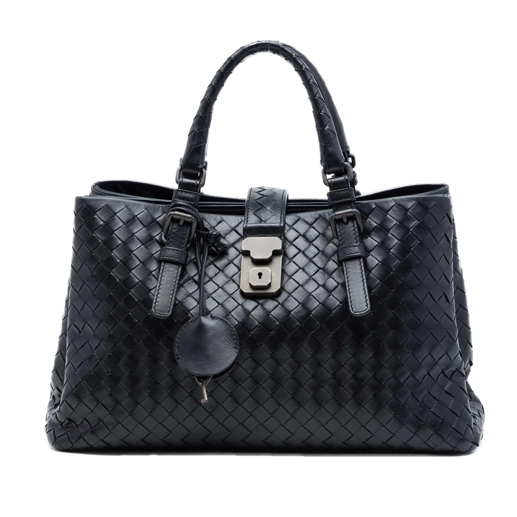 Bottega Veneta Small Nappa Intrecciato Roma Satchel