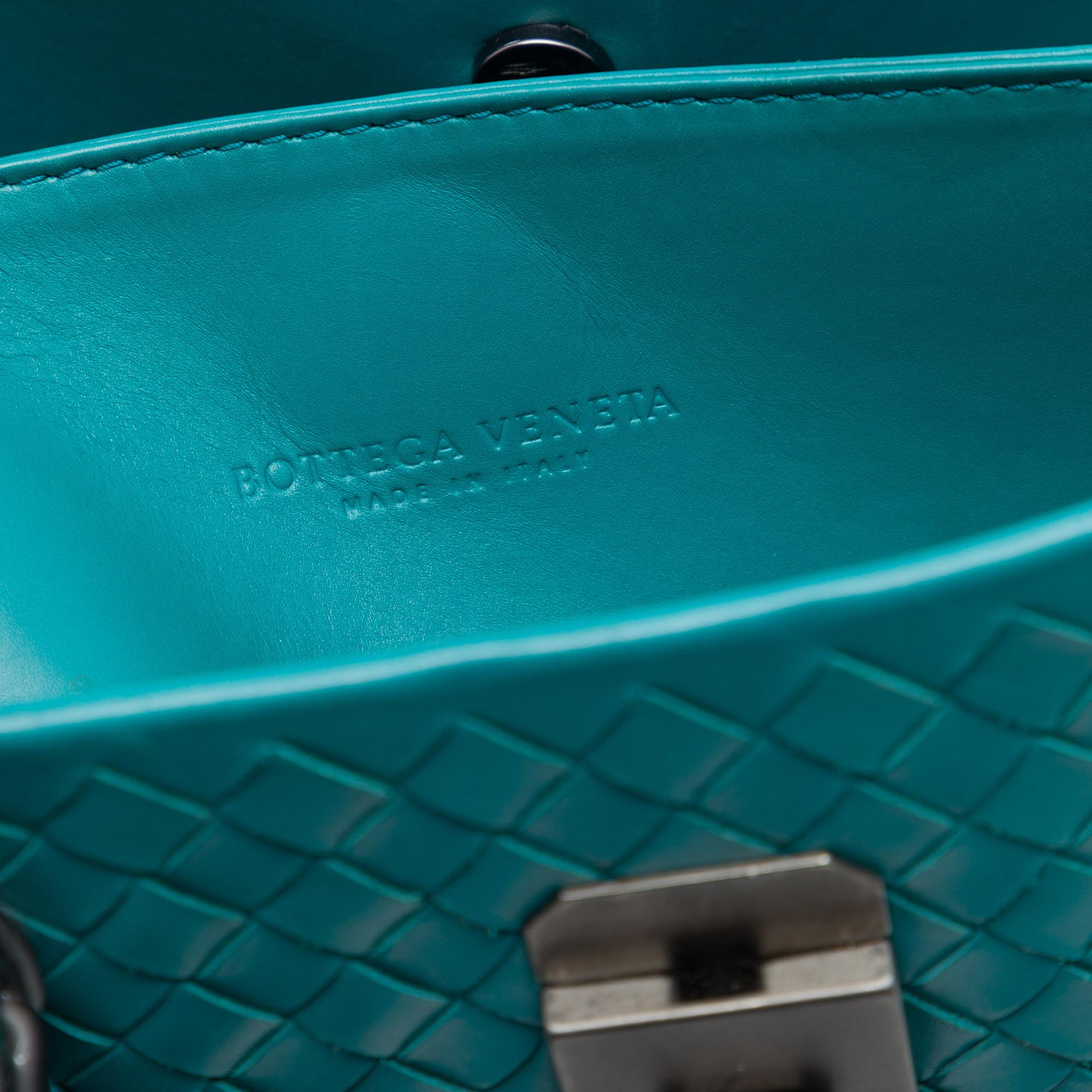 Bottega Veneta Small Nappa Intrecciato Roma Satchel