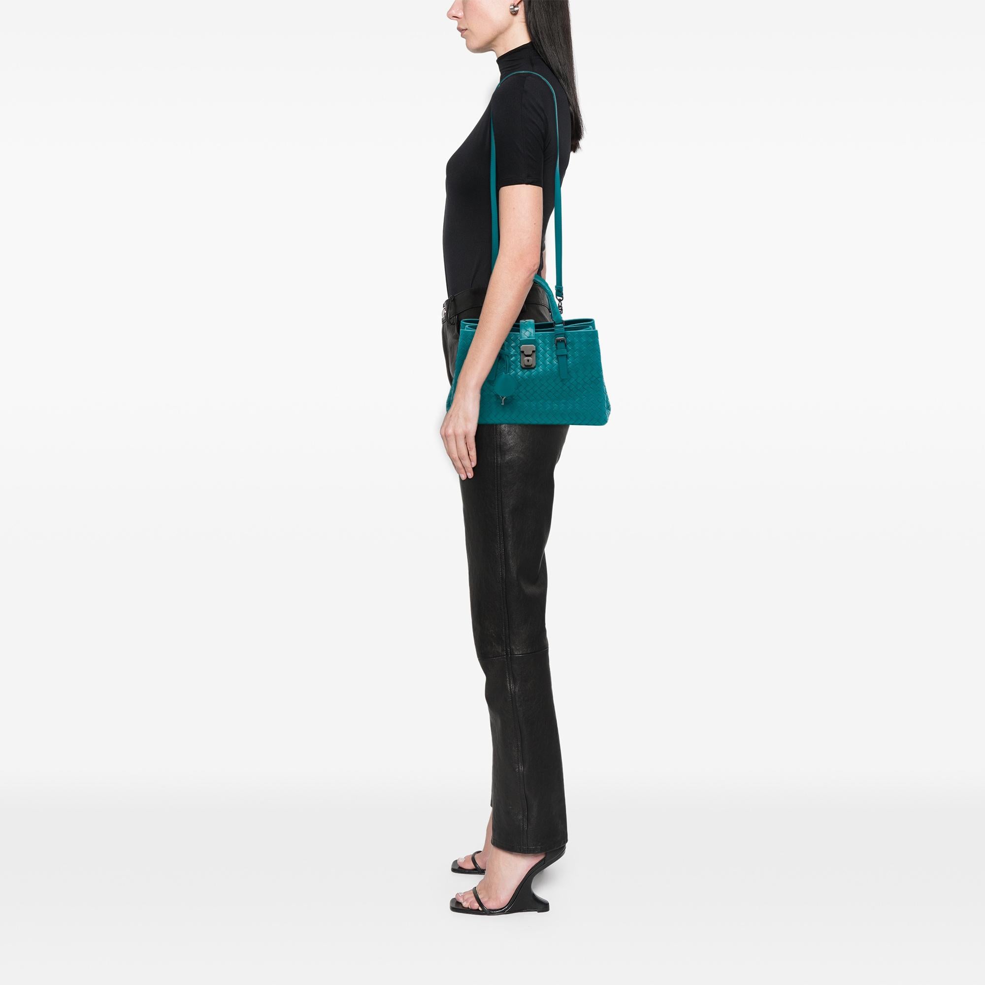 Bottega Veneta Small Nappa Intrecciato Roma Satchel