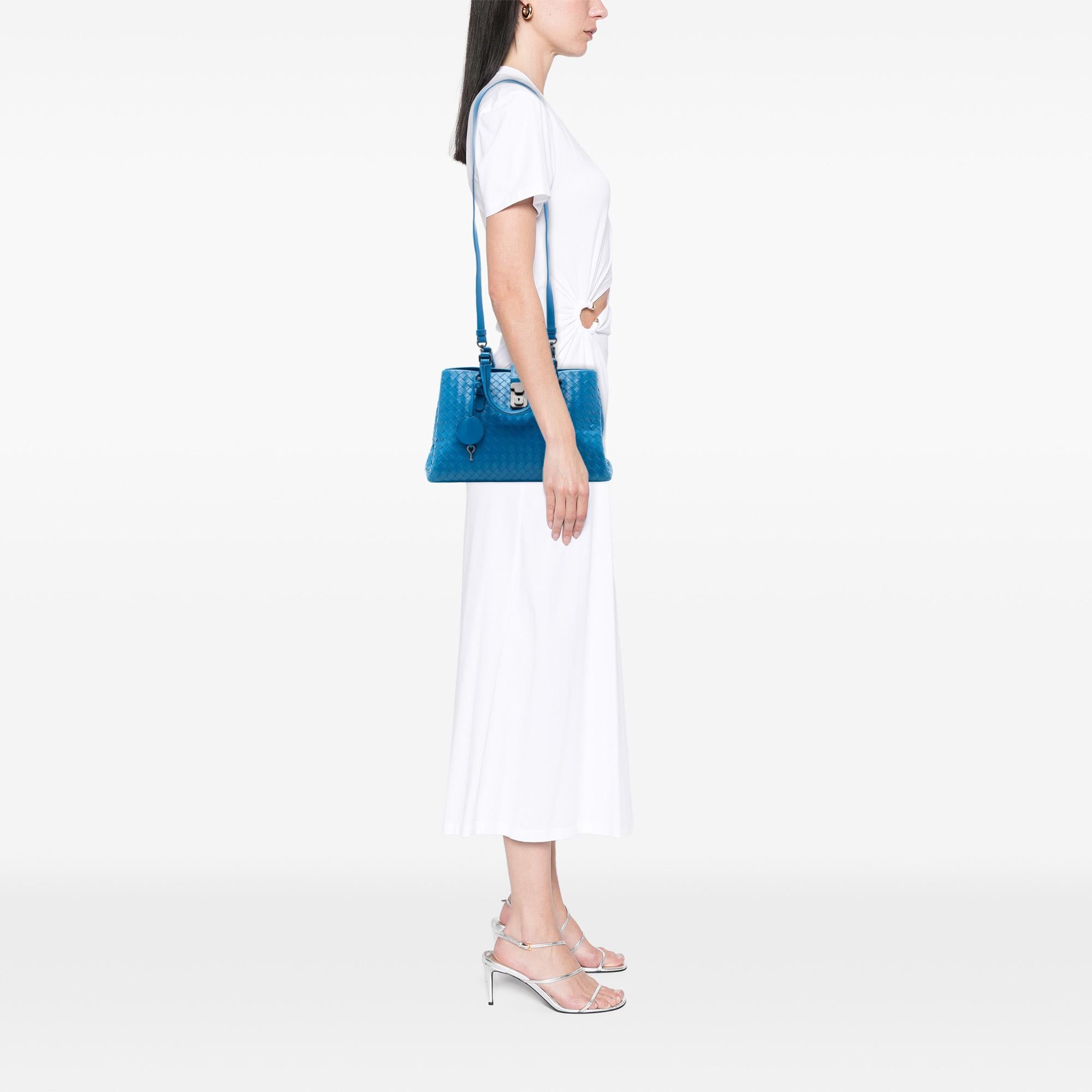 Bottega Veneta Small Nappa Intrecciato Roma Satchel