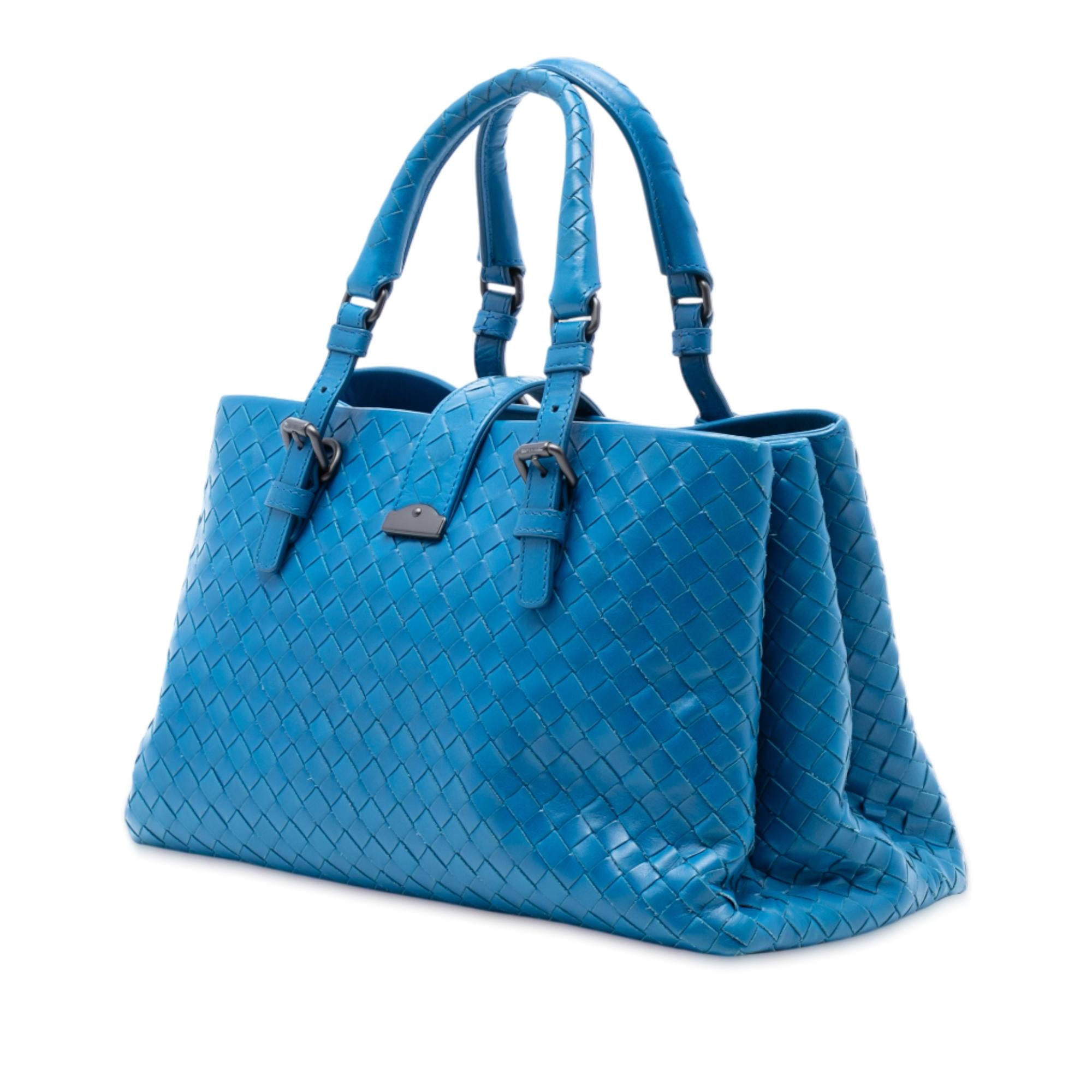 Bottega Veneta Small Nappa Intrecciato Roma Satchel