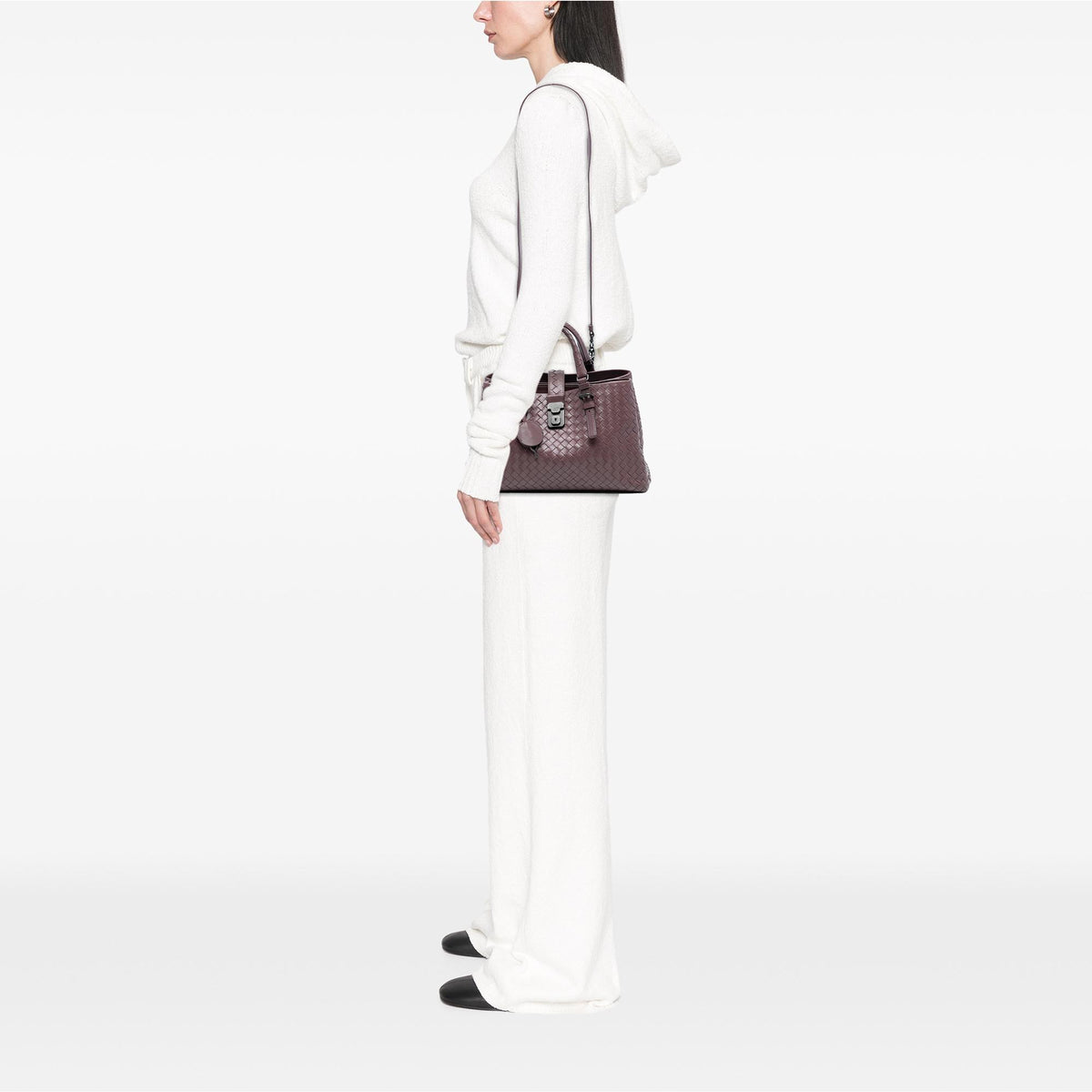 Bottega Veneta Small Nappa Intrecciato Roma Satchel