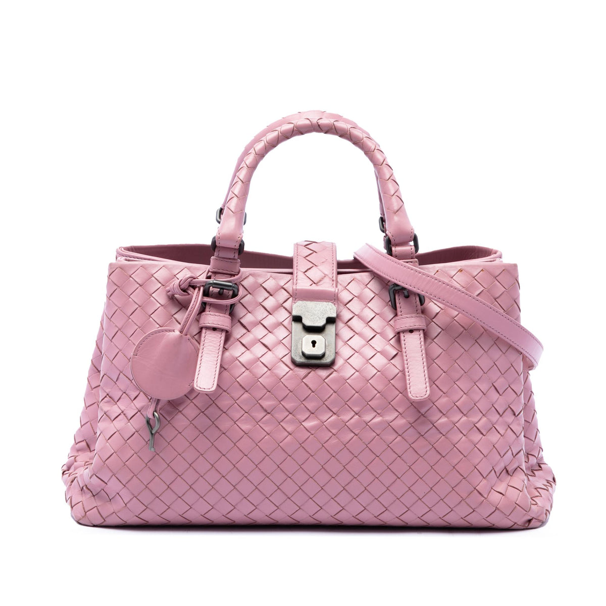Bottega Veneta Small Nappa Intrecciato Roma Satchel